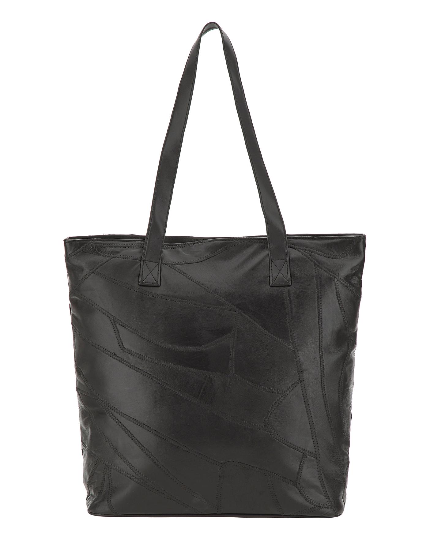 patchwork leather bolsa