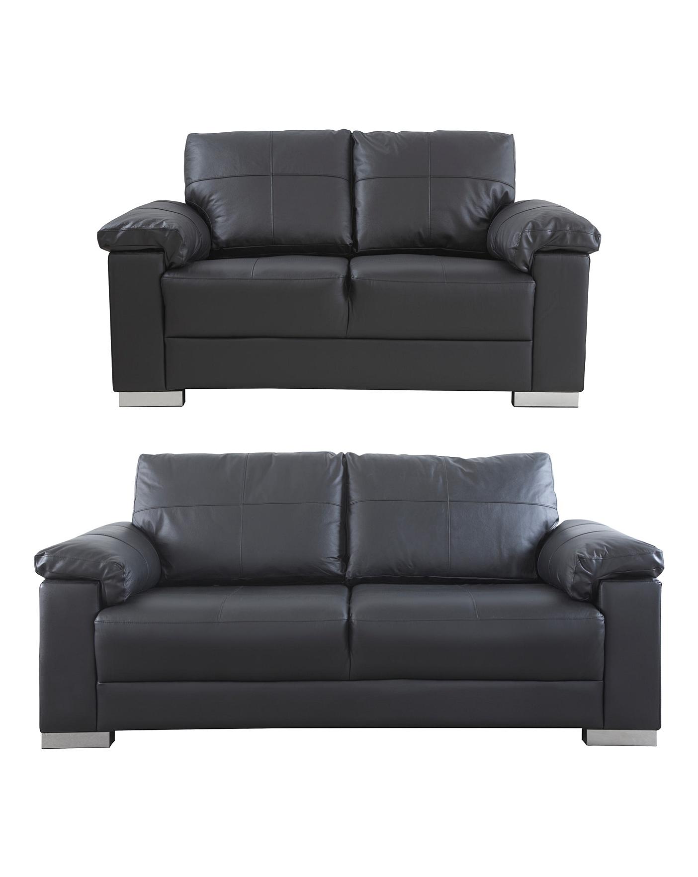 Ravel Leather 3 Plus 2 Seater Sofa