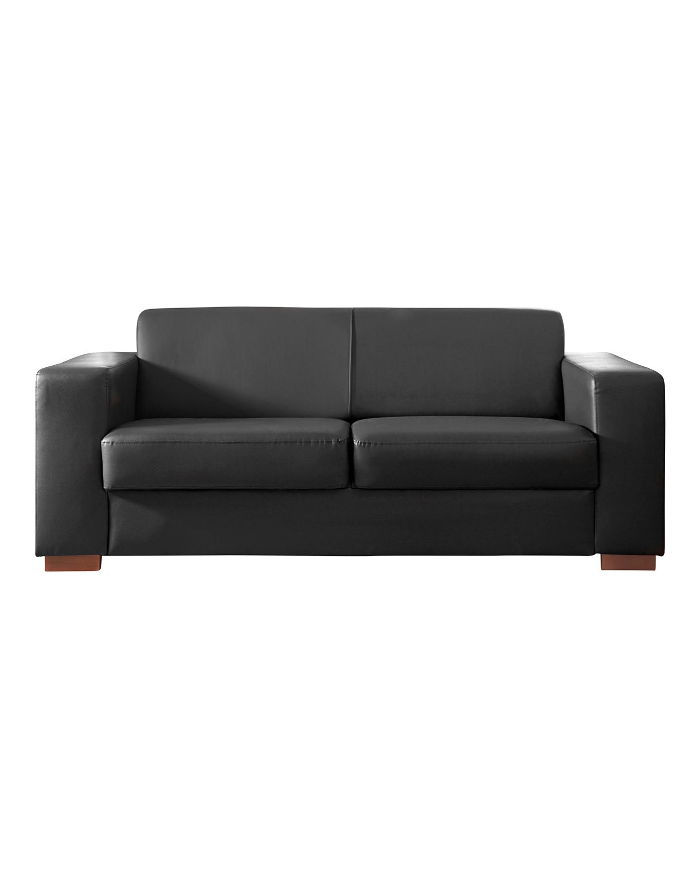 Memphis Faux Leather 3 Seater Sofa Crazy Clearance