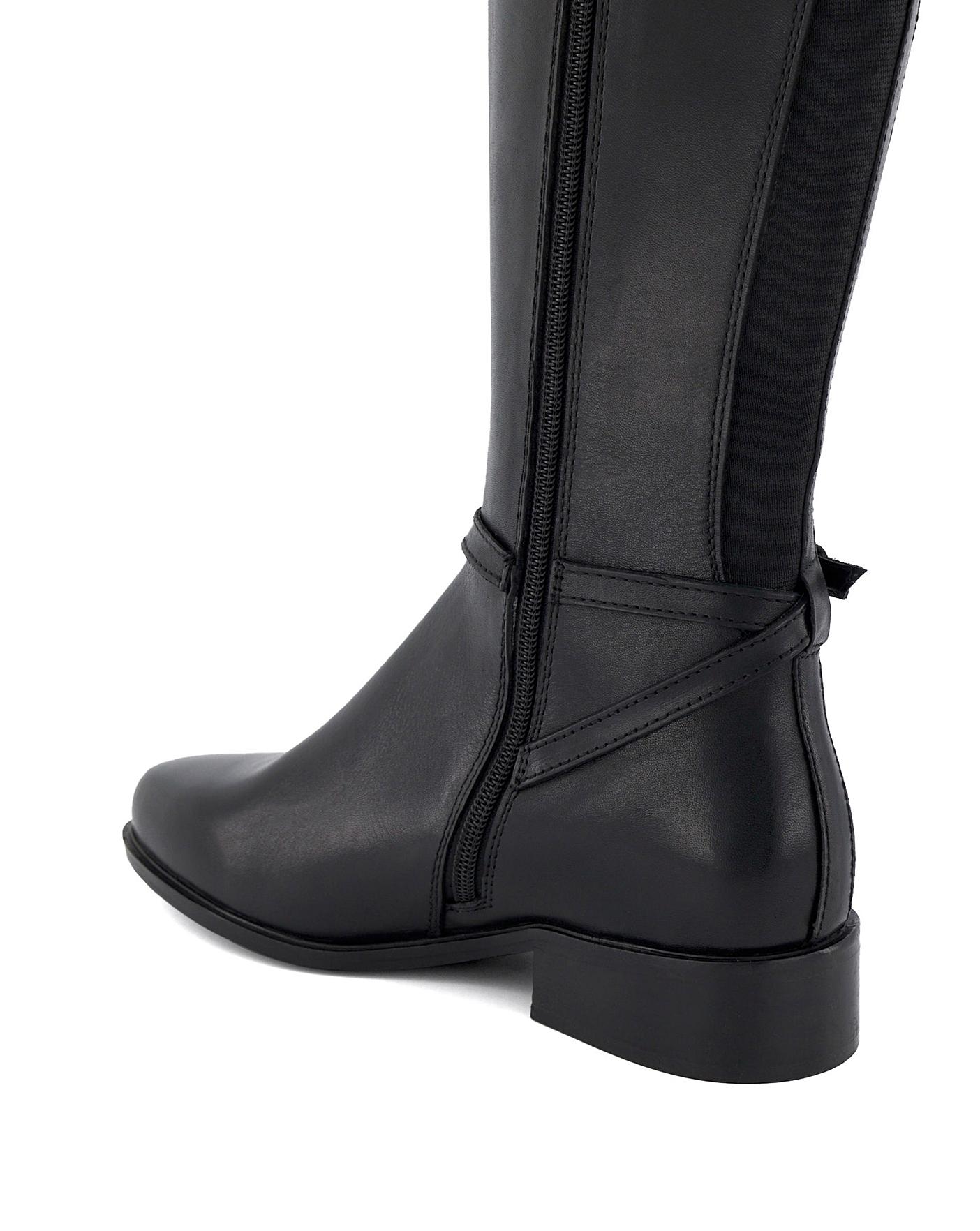 Dune upton 2024 leather knee boots