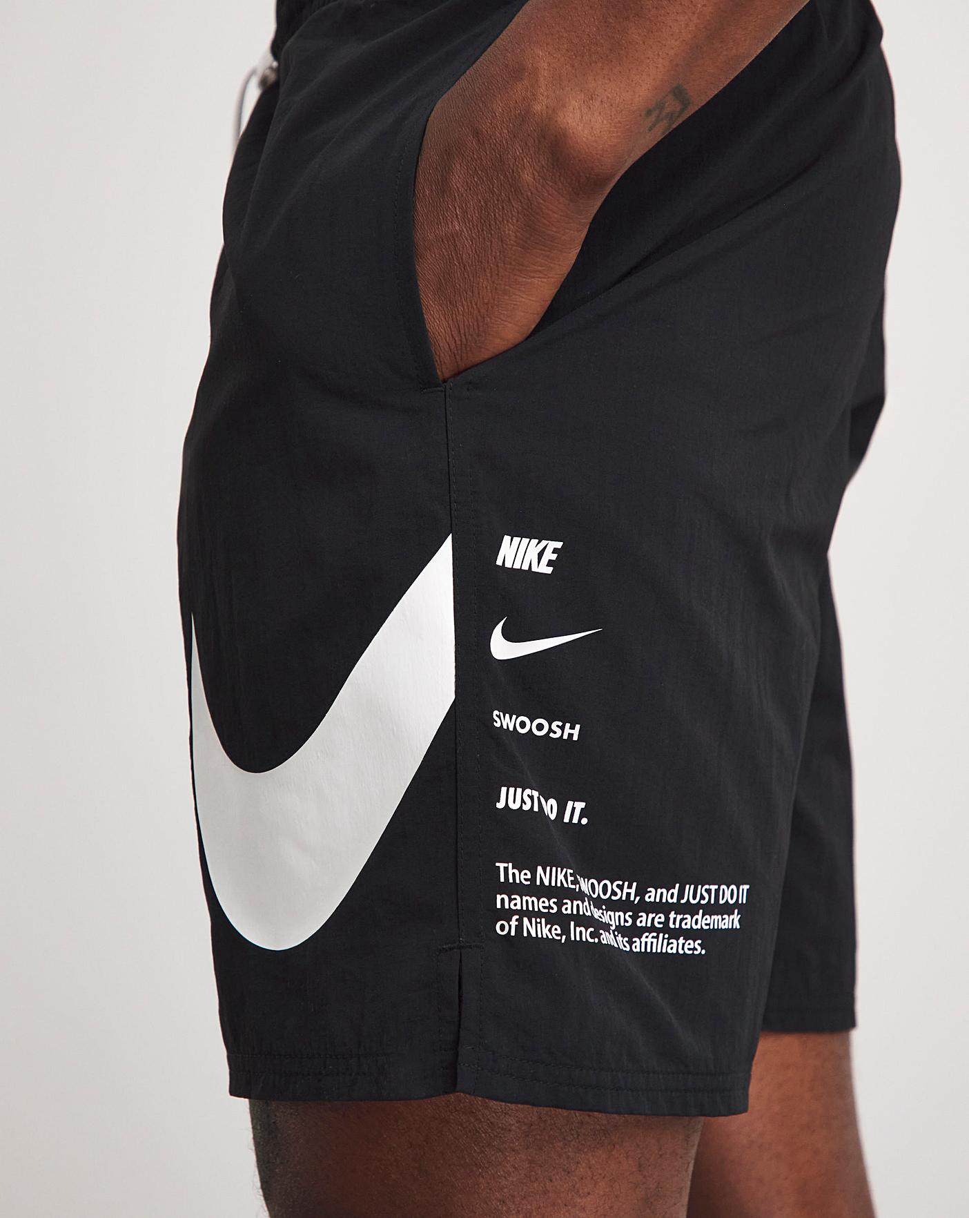 black nike just do it shorts