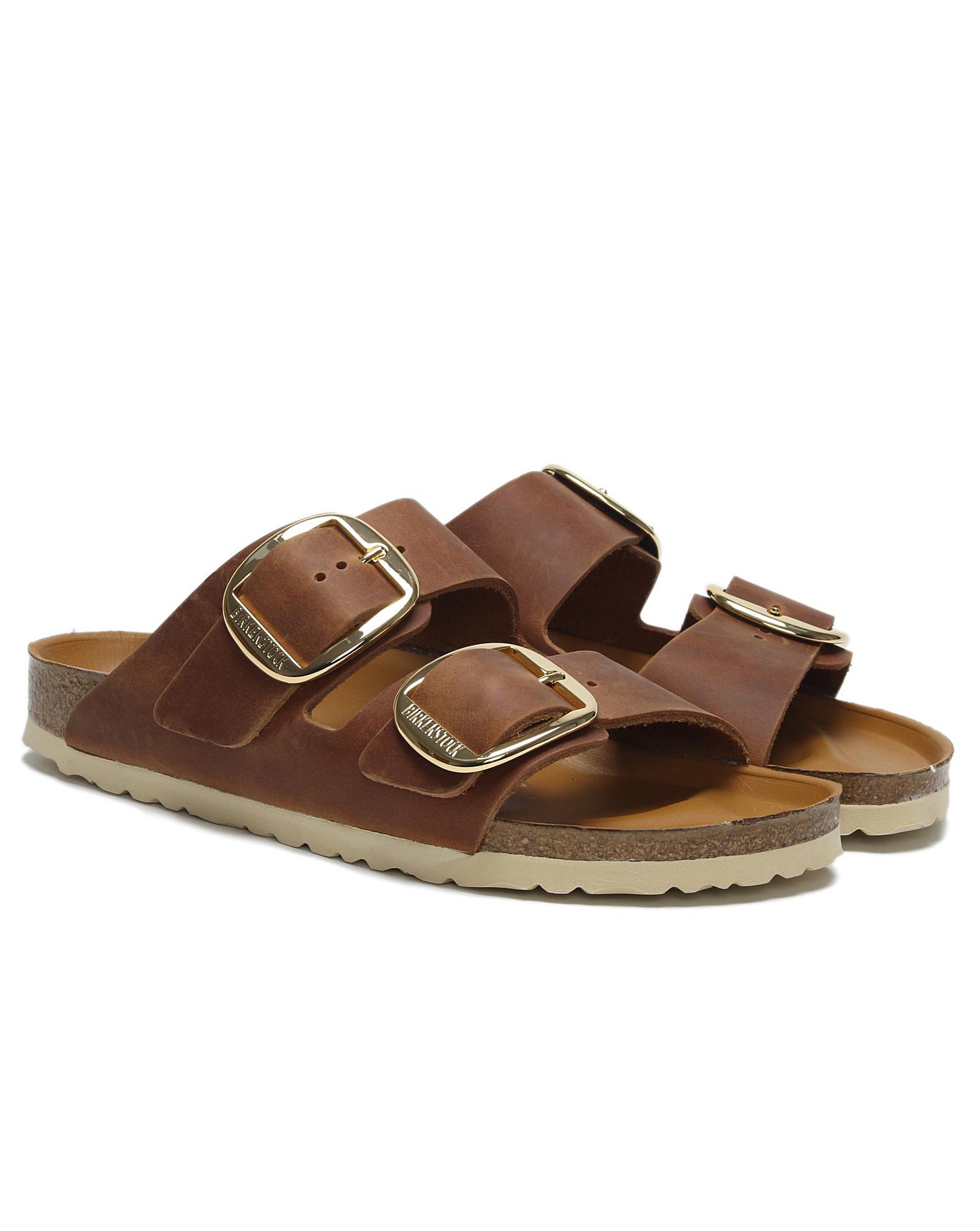 birkenstock big buckle tan