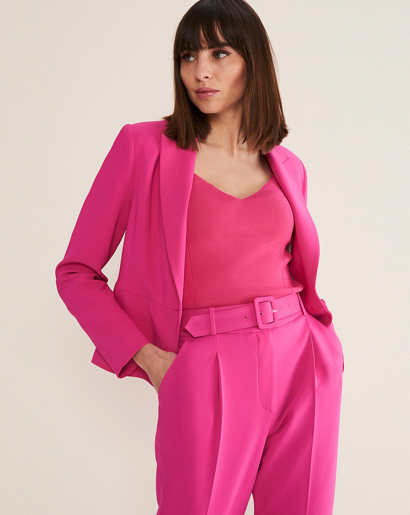 Pink tailored jacket hotsell