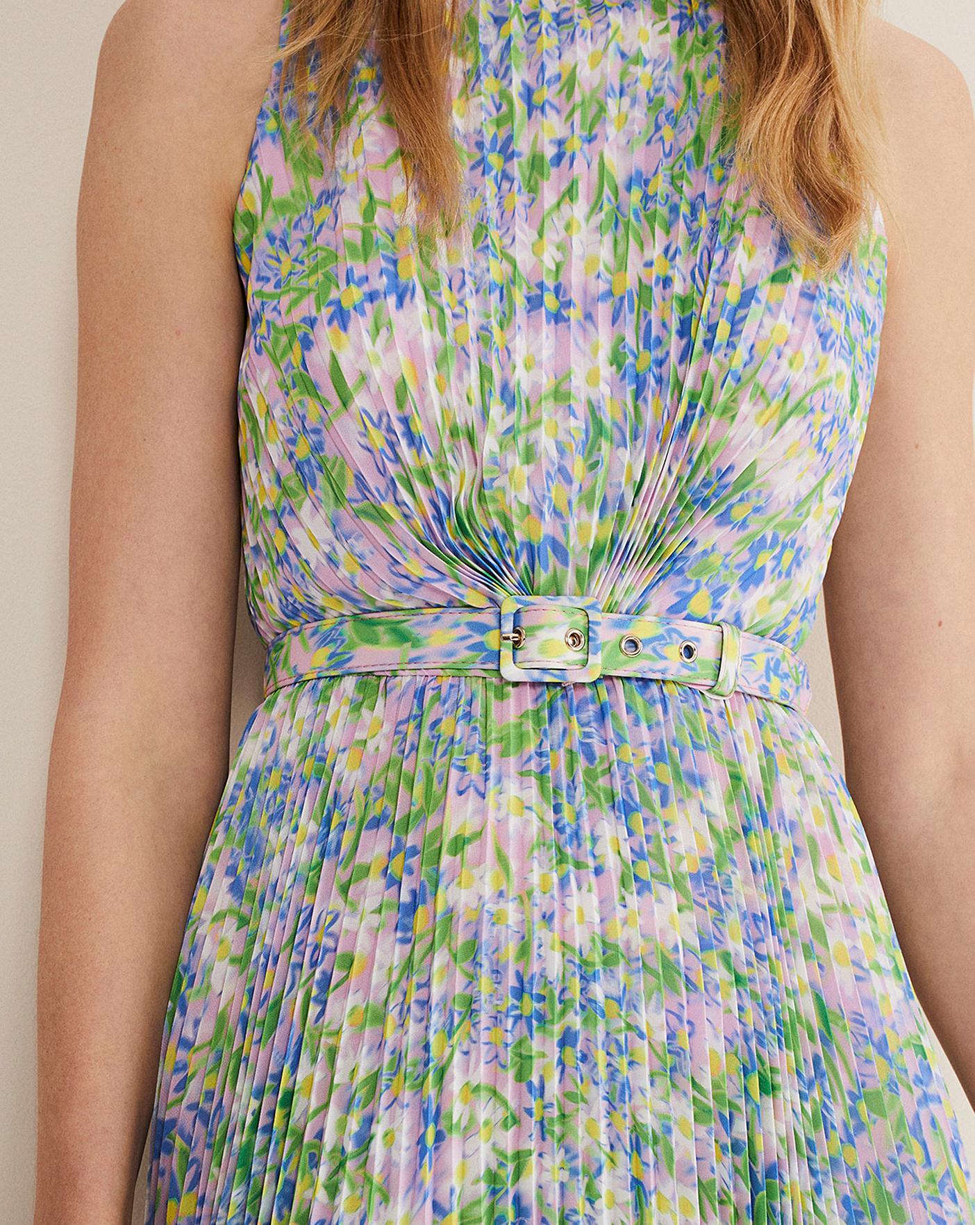 Monsoon daisy pleat dress sale