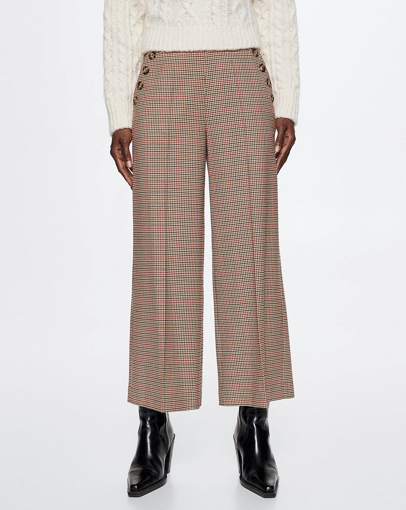 Mango best sale plaid pants