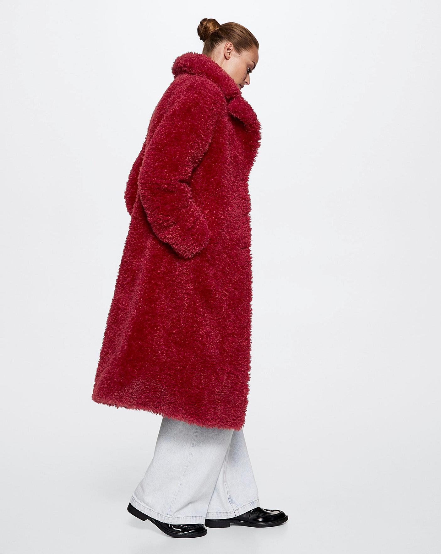 Mango shop boucle coat