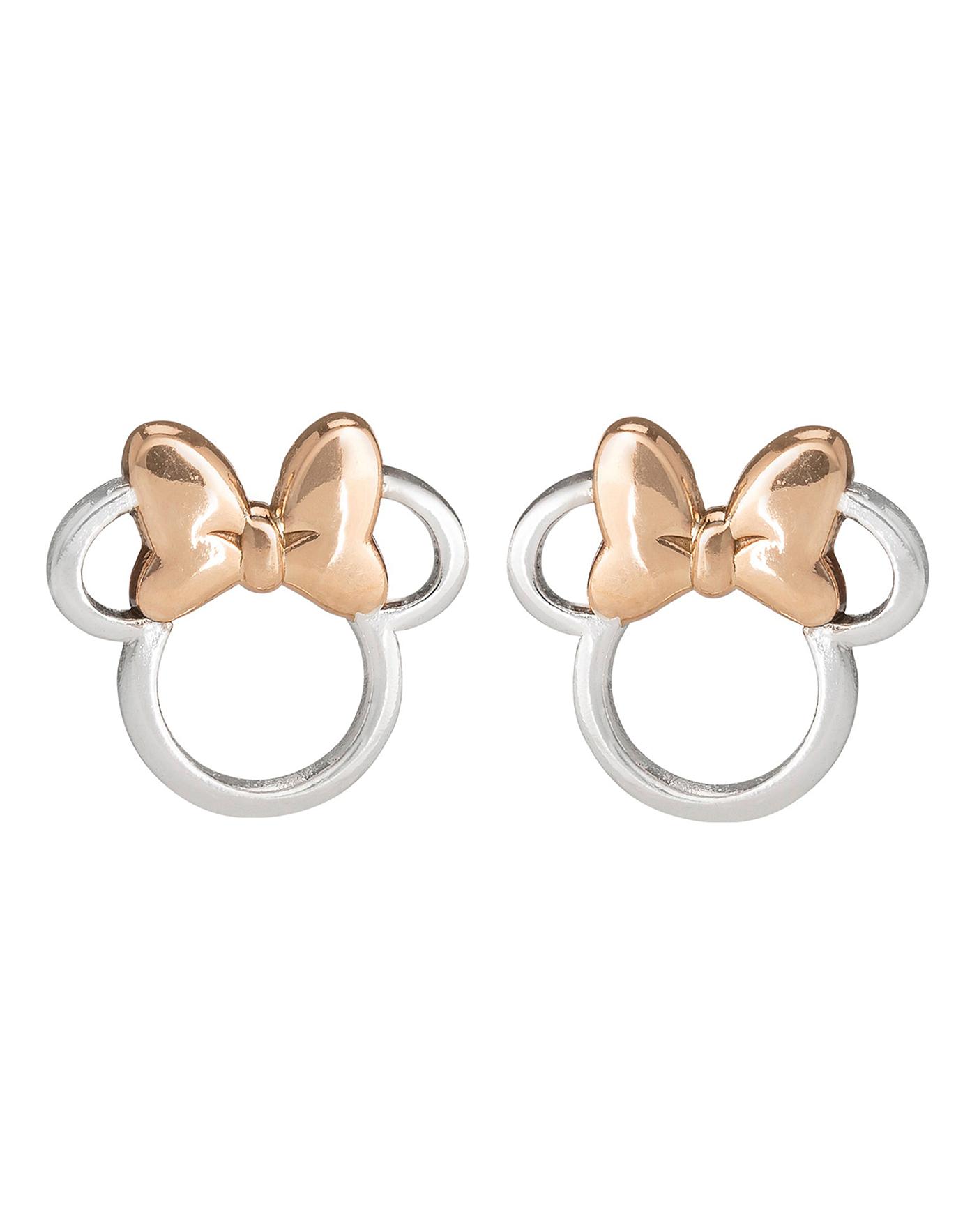 Disney Minnie Mouse Crystal Birthstone Silver Plated Stud Earrings (More  Colors) - Walmart.com