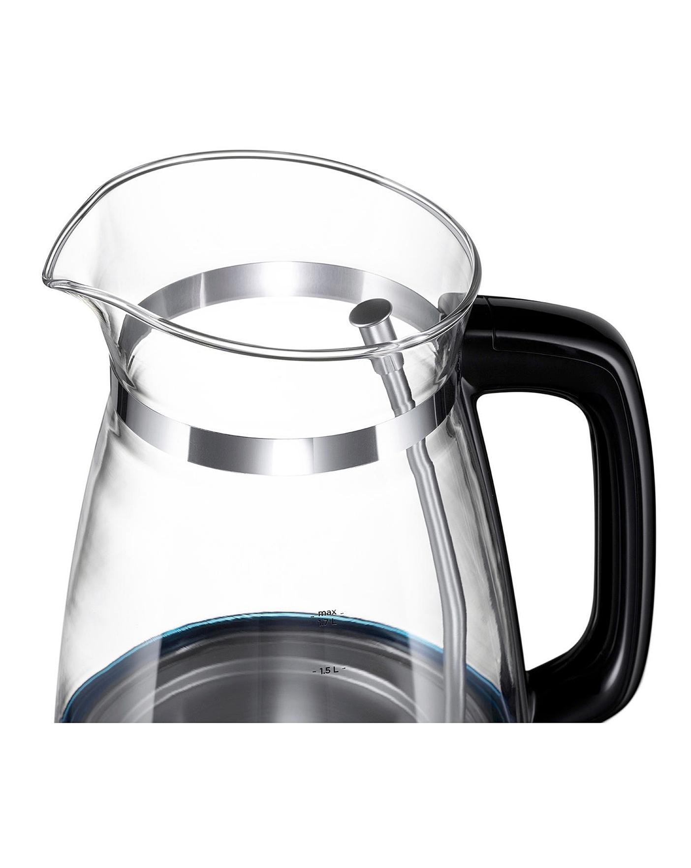 Russell Hobbs Hourglass Black Glass Kettle - 26080