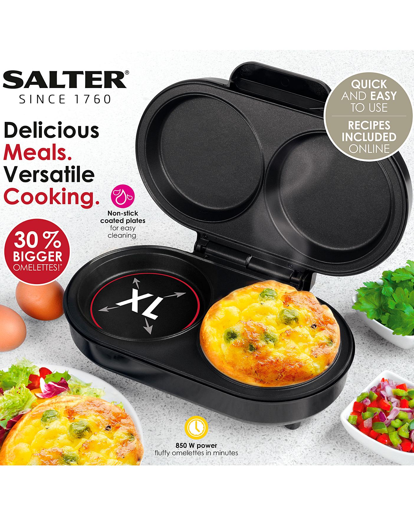 Shop Salter Dual Omelette Maker, Non-Stick