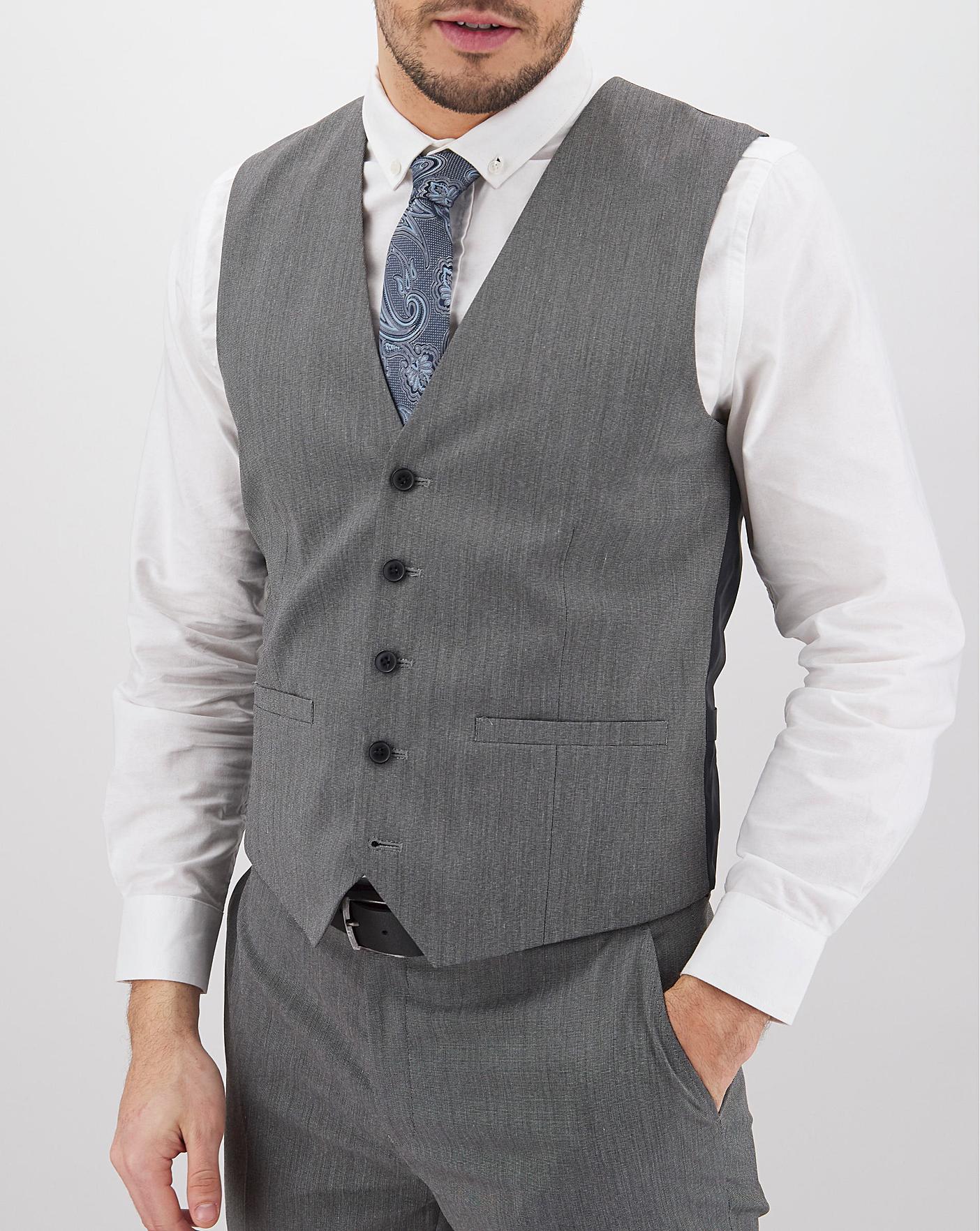 Mens charcoal outlet waistcoat