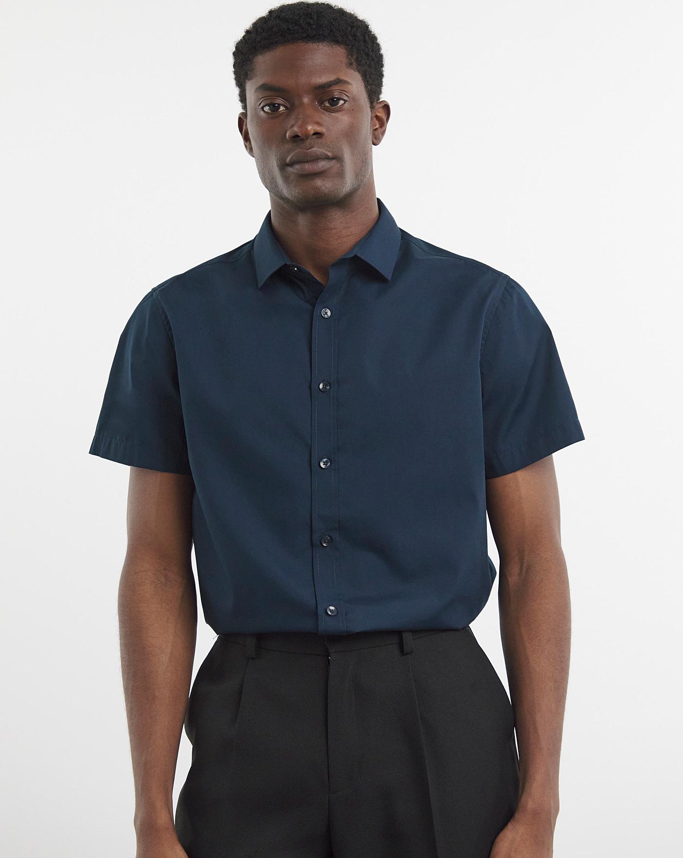 Short Sleeve Formal Shirt Long Premier Man