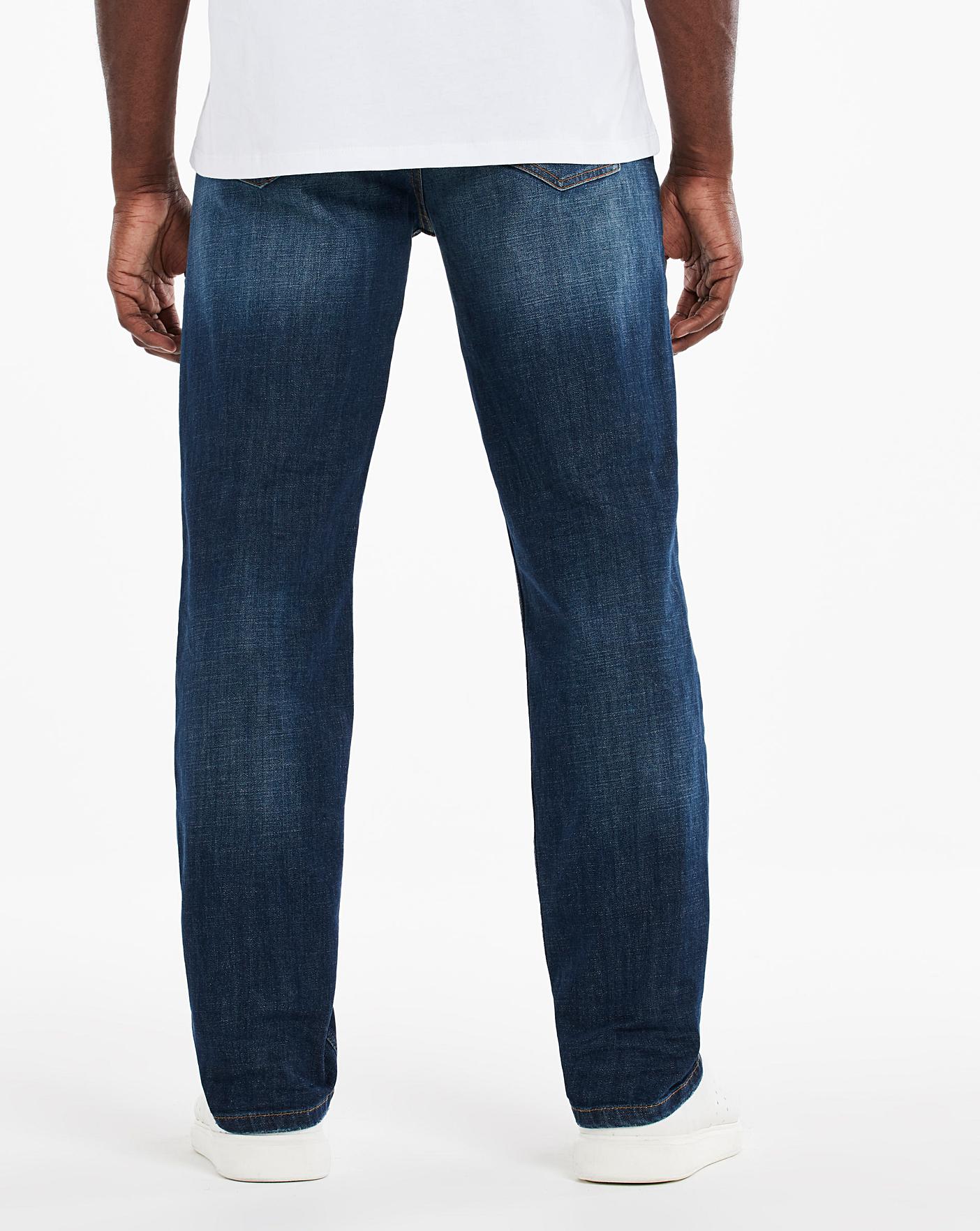 Indigo Wash Premium Straight Fit Jeans | Jacamo