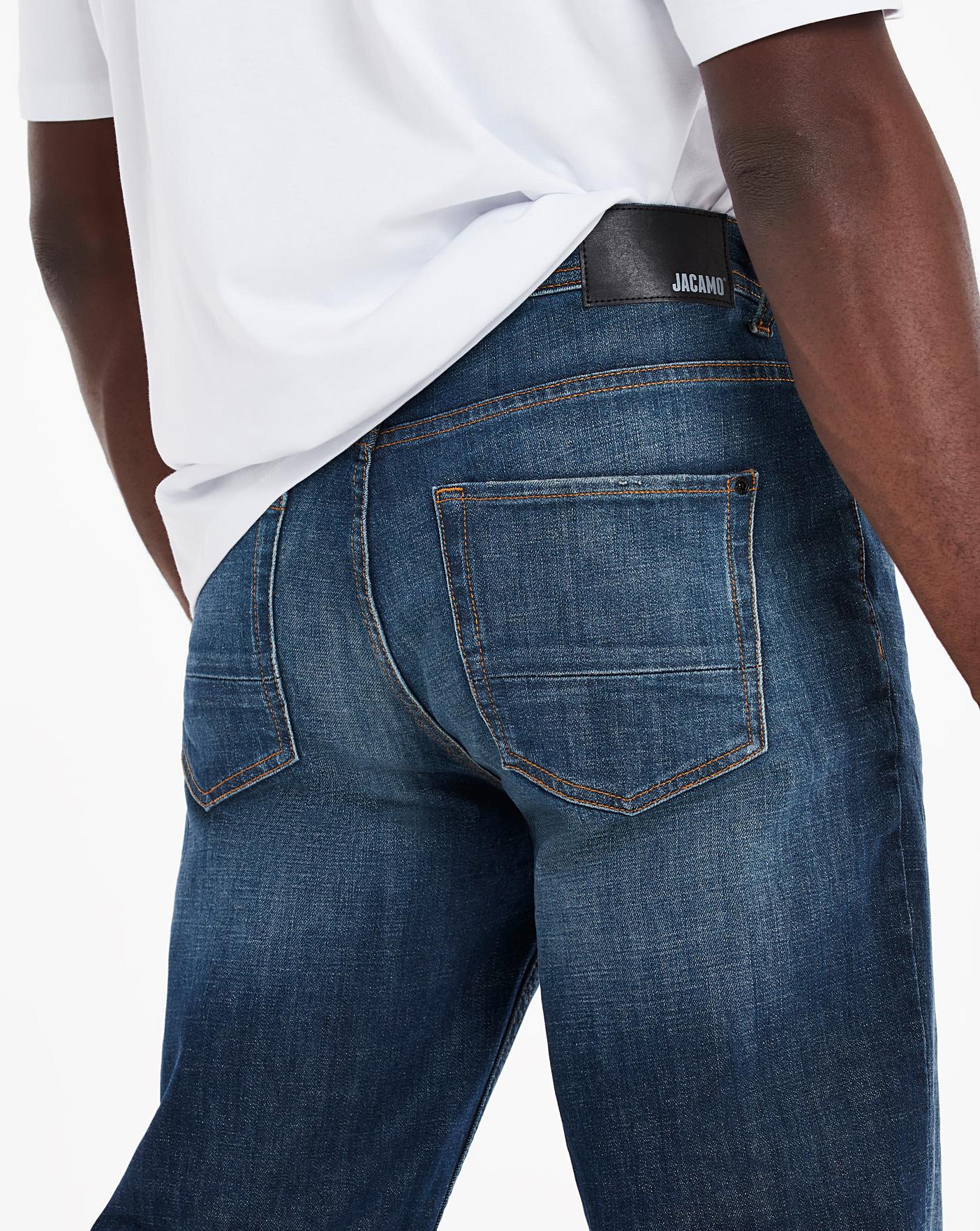 Indigo Wash Premium Straight Fit Jeans | Jacamo