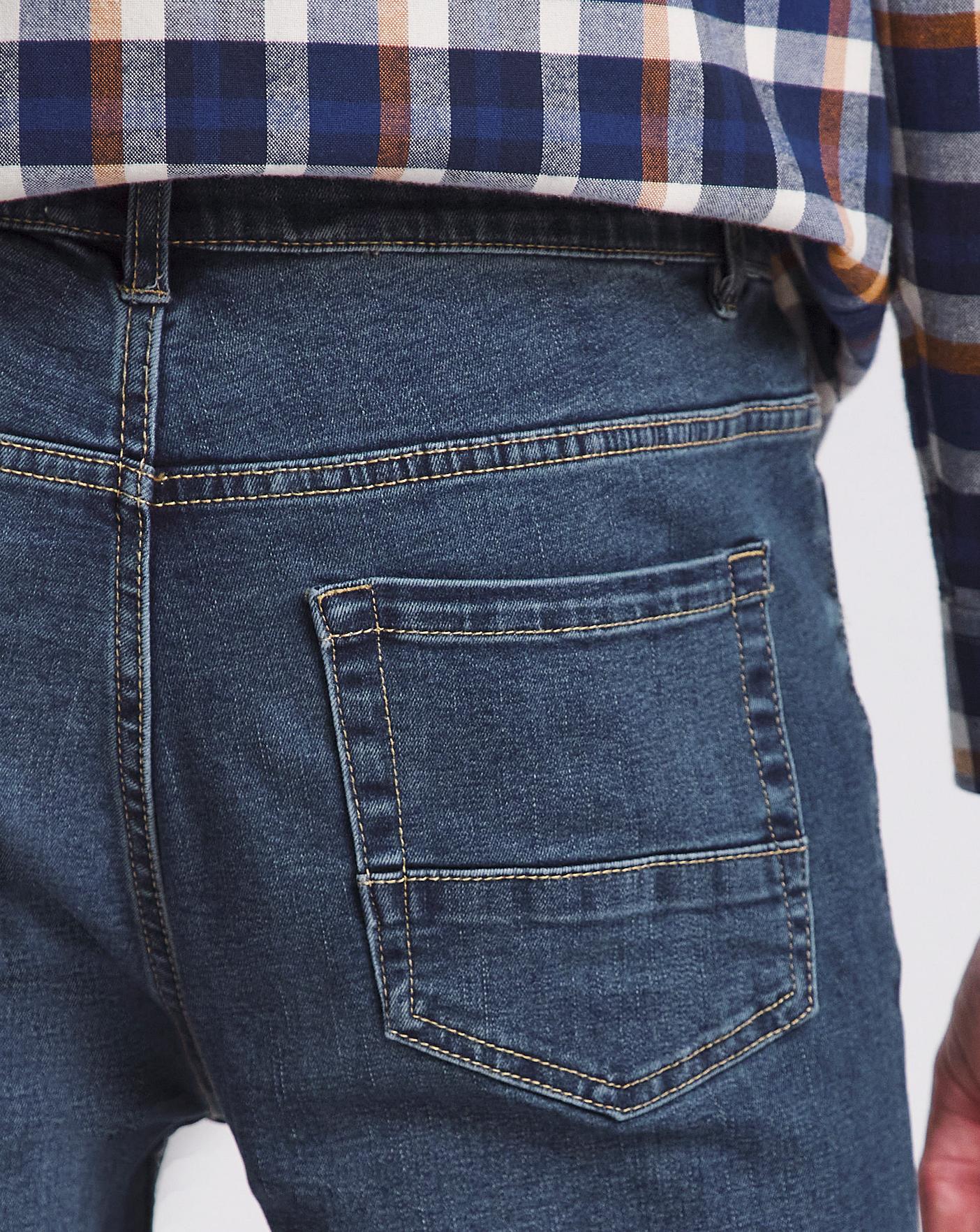 Stonewash Bootcut Fit Stretch Jeans 