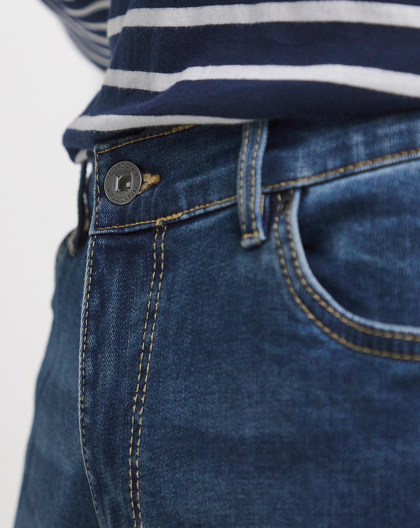 Stonewash Loose Fit Stretch Jeans Premier Man