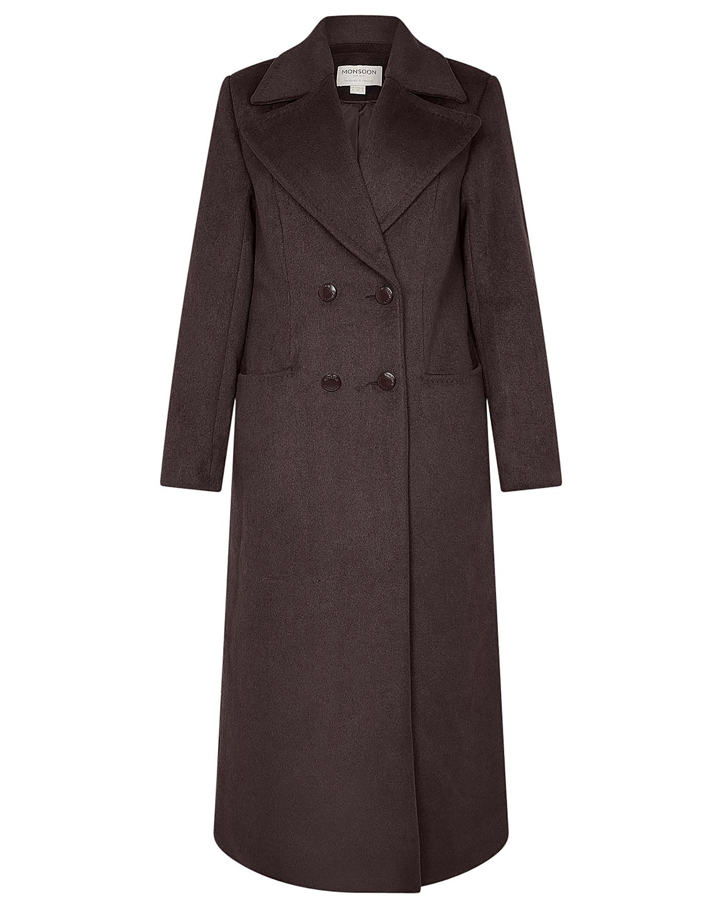 Maje contrasting-panel single breasted coat - Neutrals