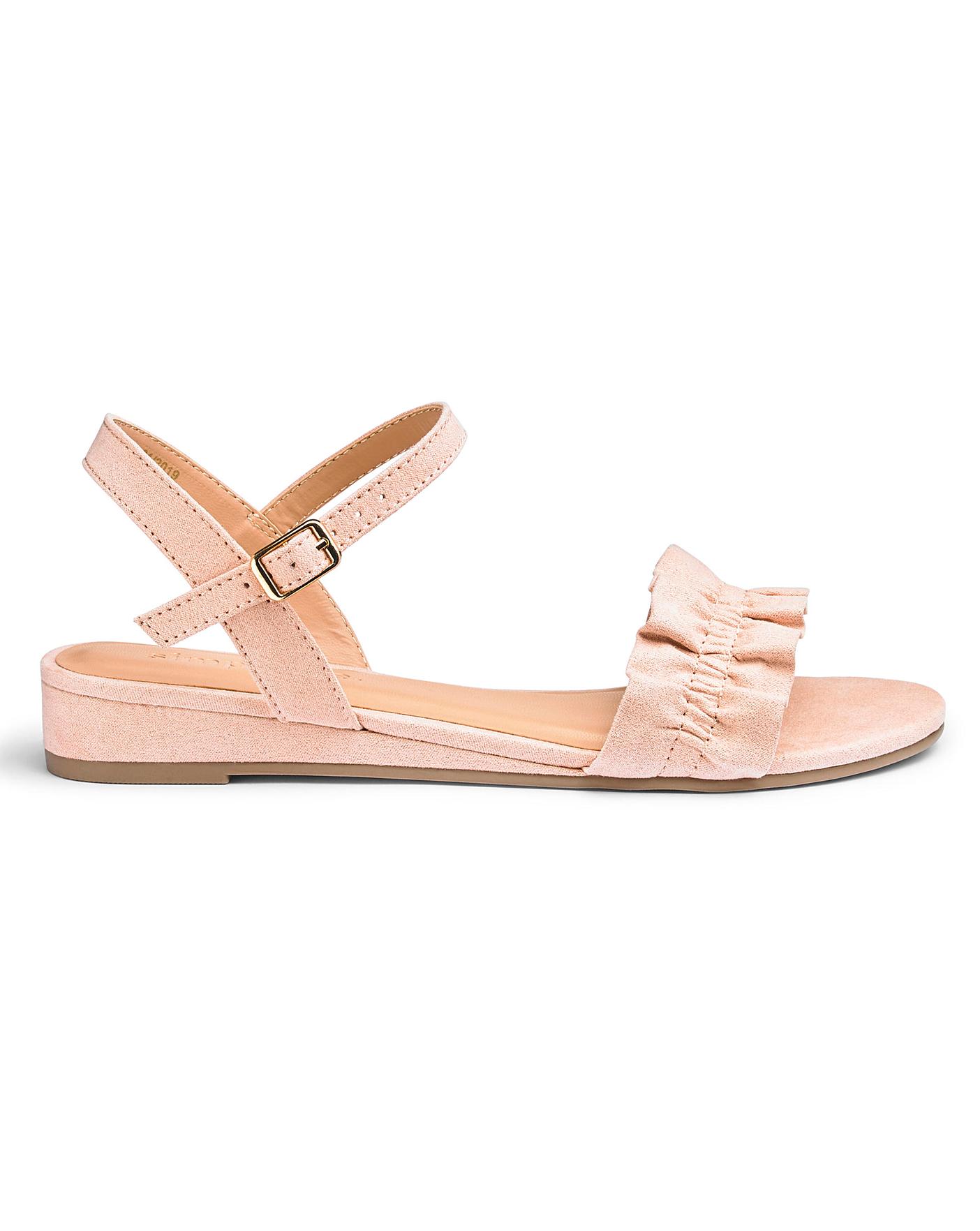 extra wide width wedge sandals
