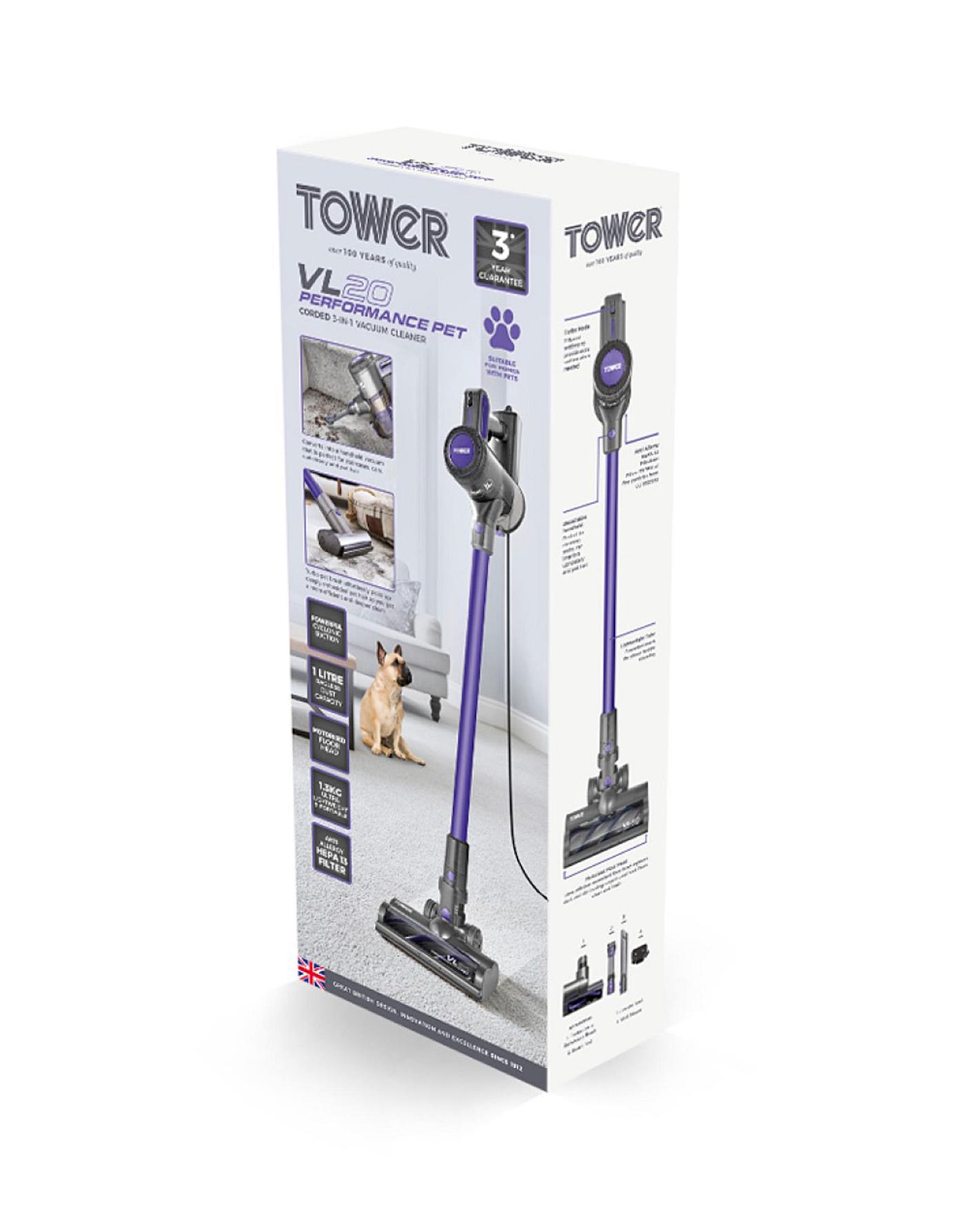 Tower VL20 Pets Corded Stick Vacuum Home Essentials