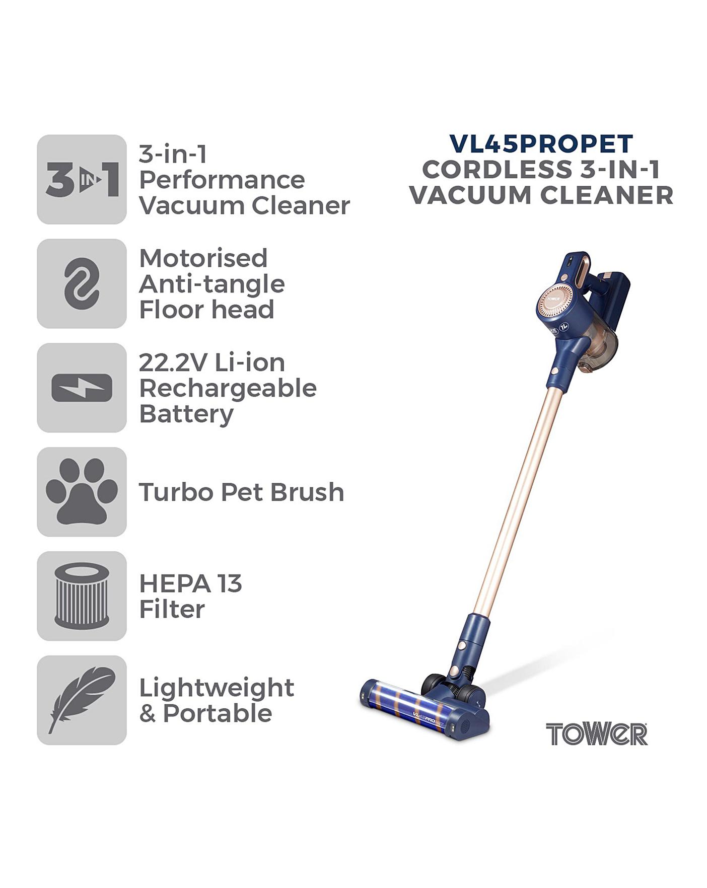 Tower VL45 Anti Tangle Cordless Vacuum Premier Man