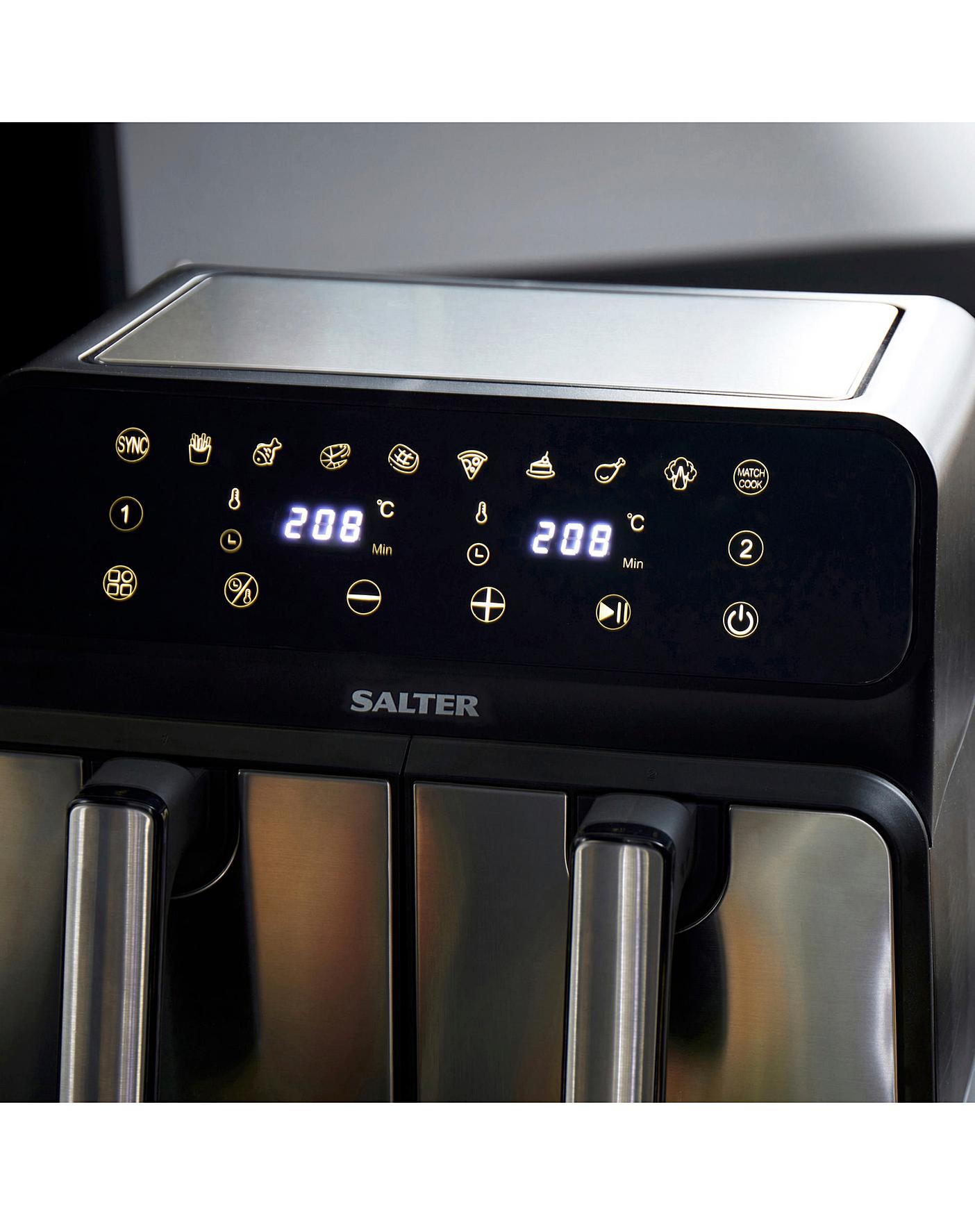 Shop Salter Digital Air Fryer, Dual Drawer, 7.6L