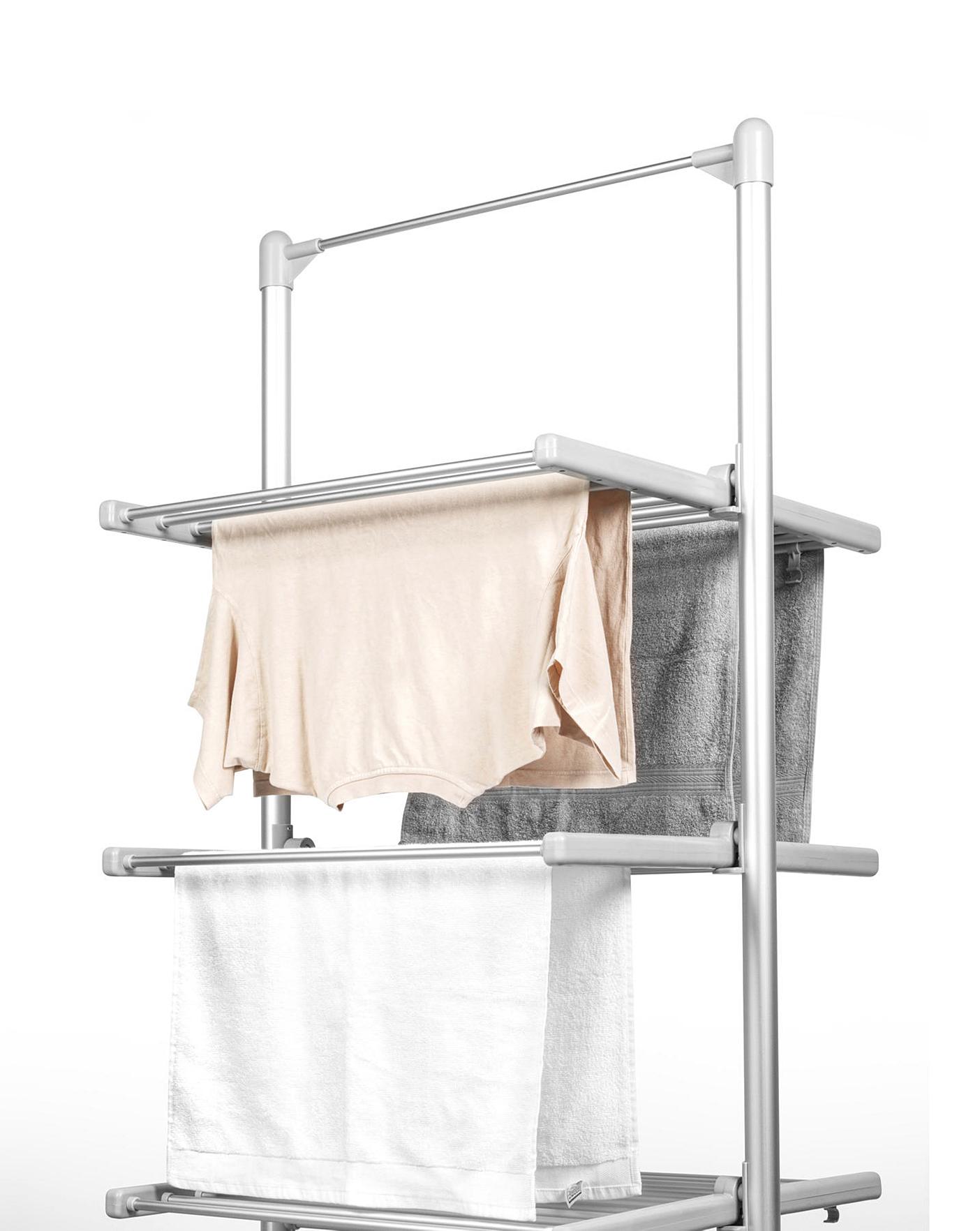 Dry-Soon Wall Mounted Heated Airer in clothes horses and airers at