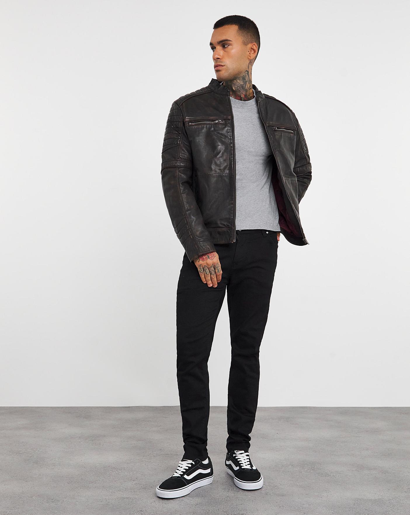 Joe browns clearance mens leather jacket