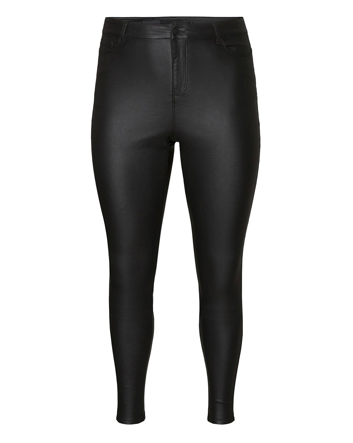 vero moda coated jeans