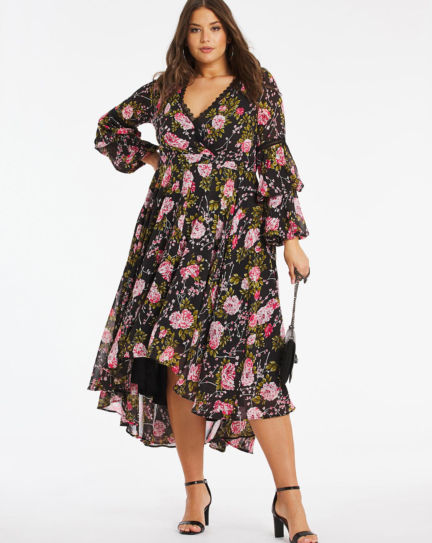 romantic wrap dress