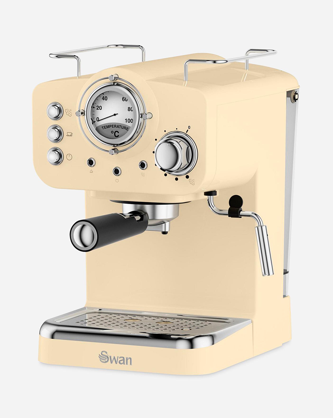 Swan Retro Cream Espresso Coffee Machine