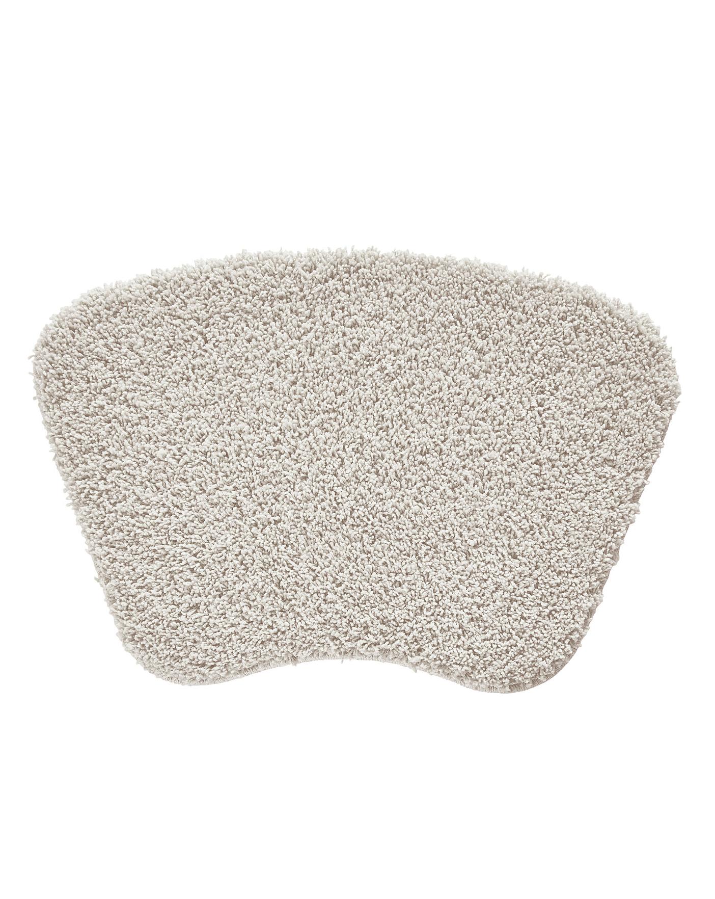 Shaggy Ultra Absorbent Curved Bath Mat J D Williams