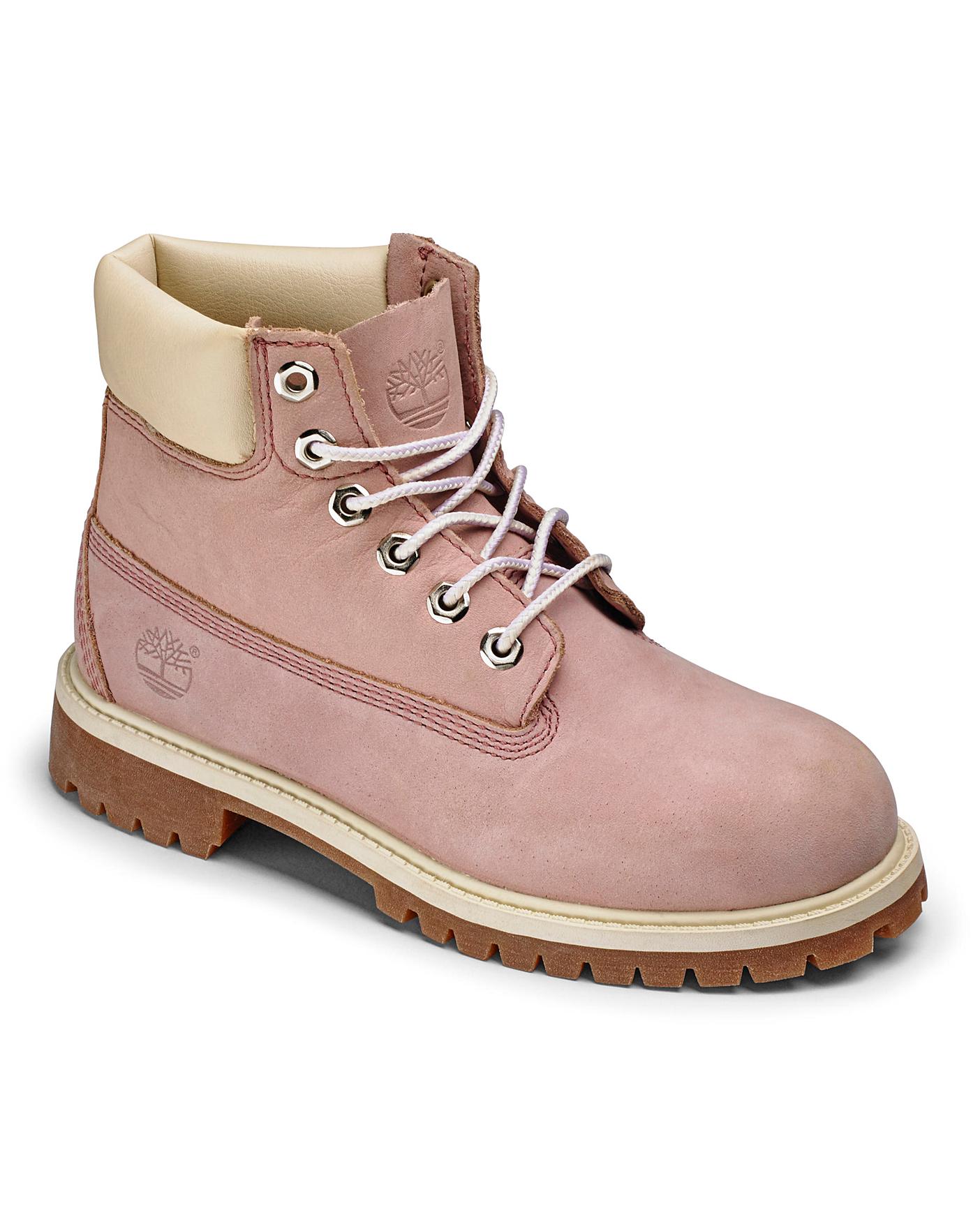 pink construction boots