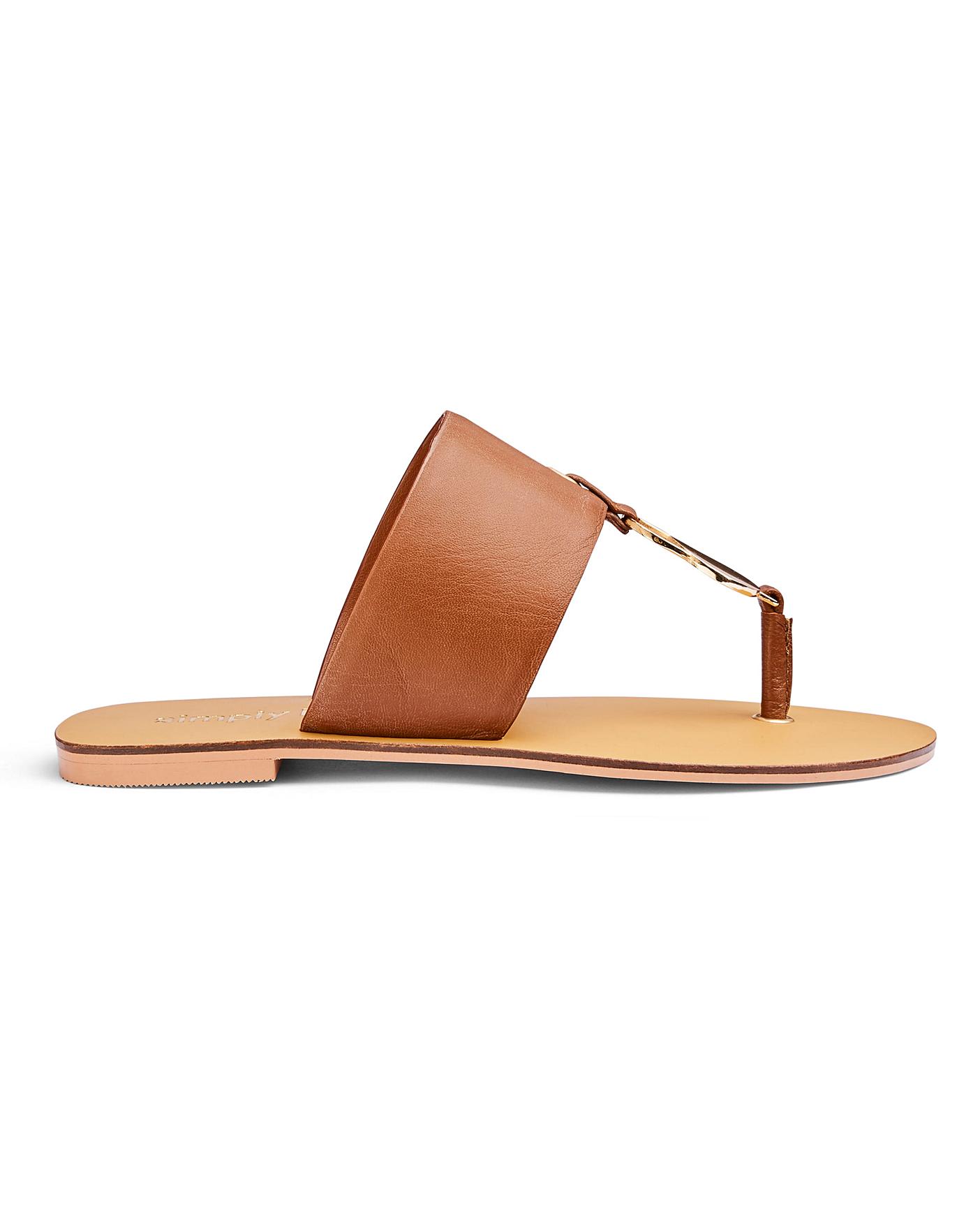 leather sandals wide fit