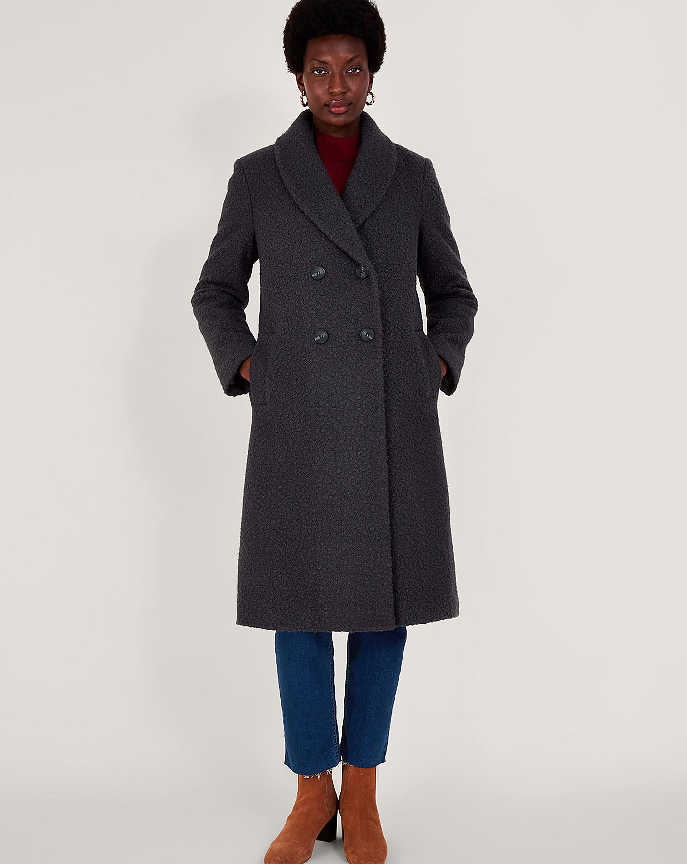 Monsoon Bobbie Boucle Coat | J D Williams