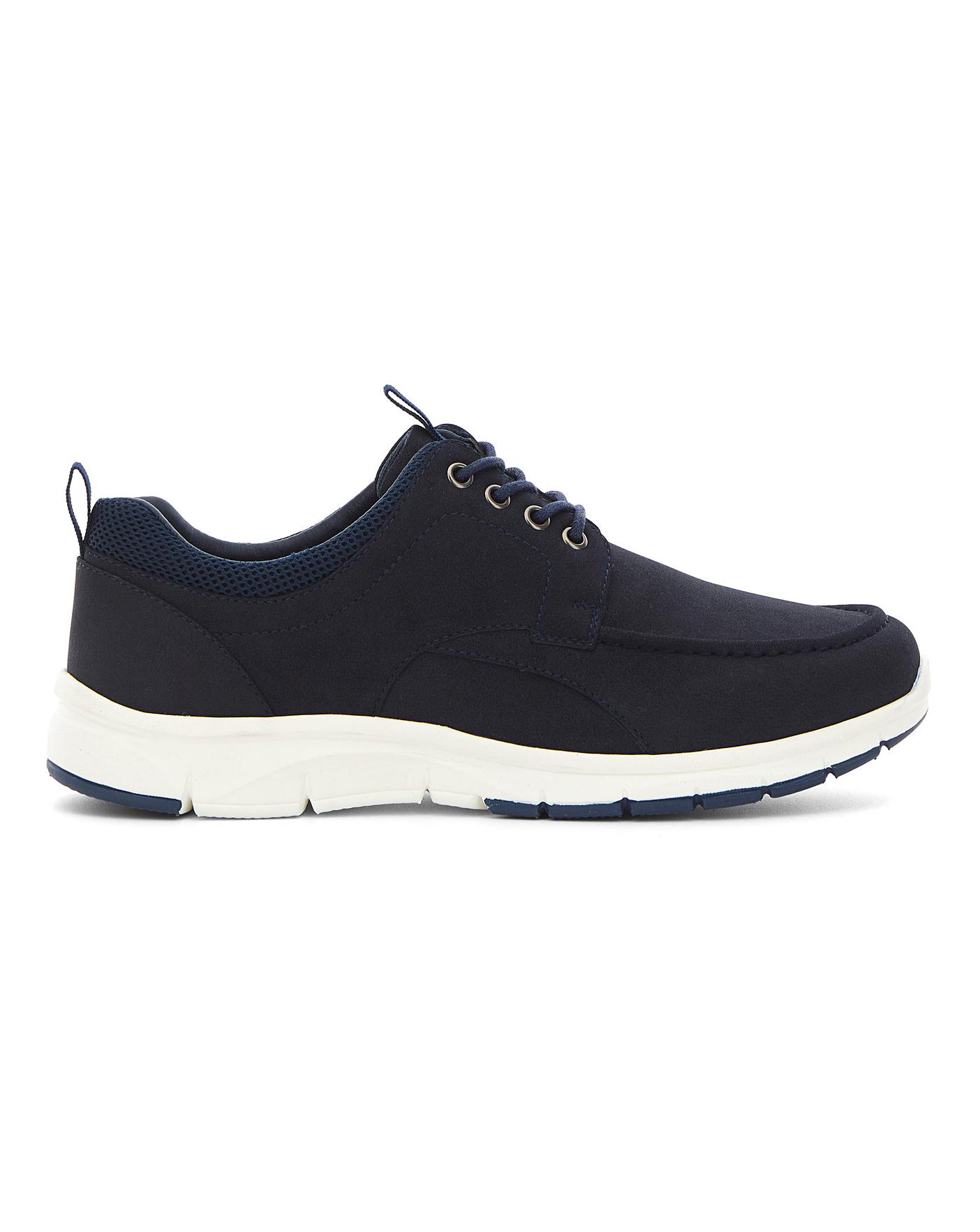 Niall Casual Lace Up Trainer Wide Fit