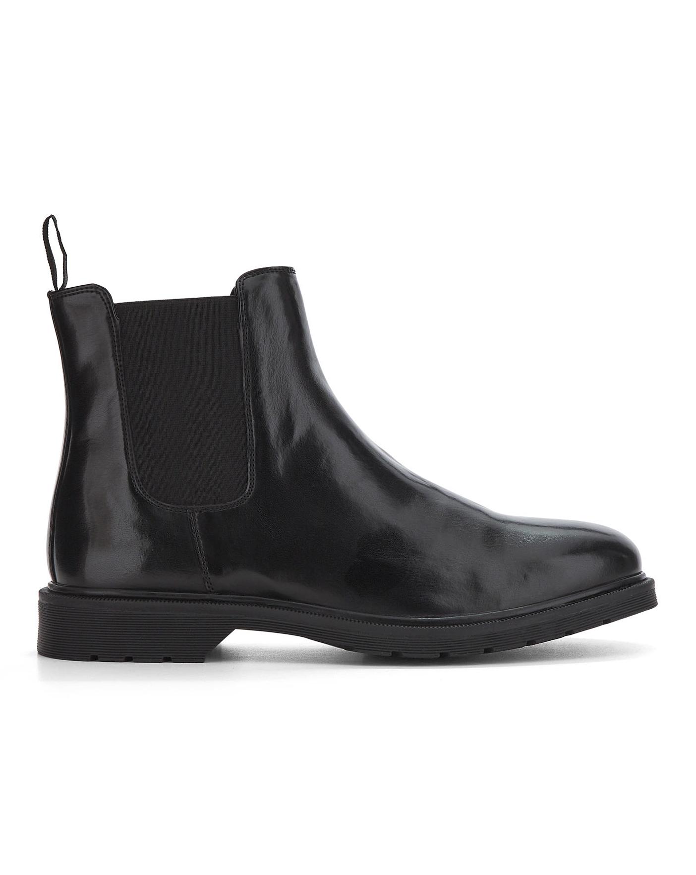 Shaw Leather Look Chelsea Boot W
