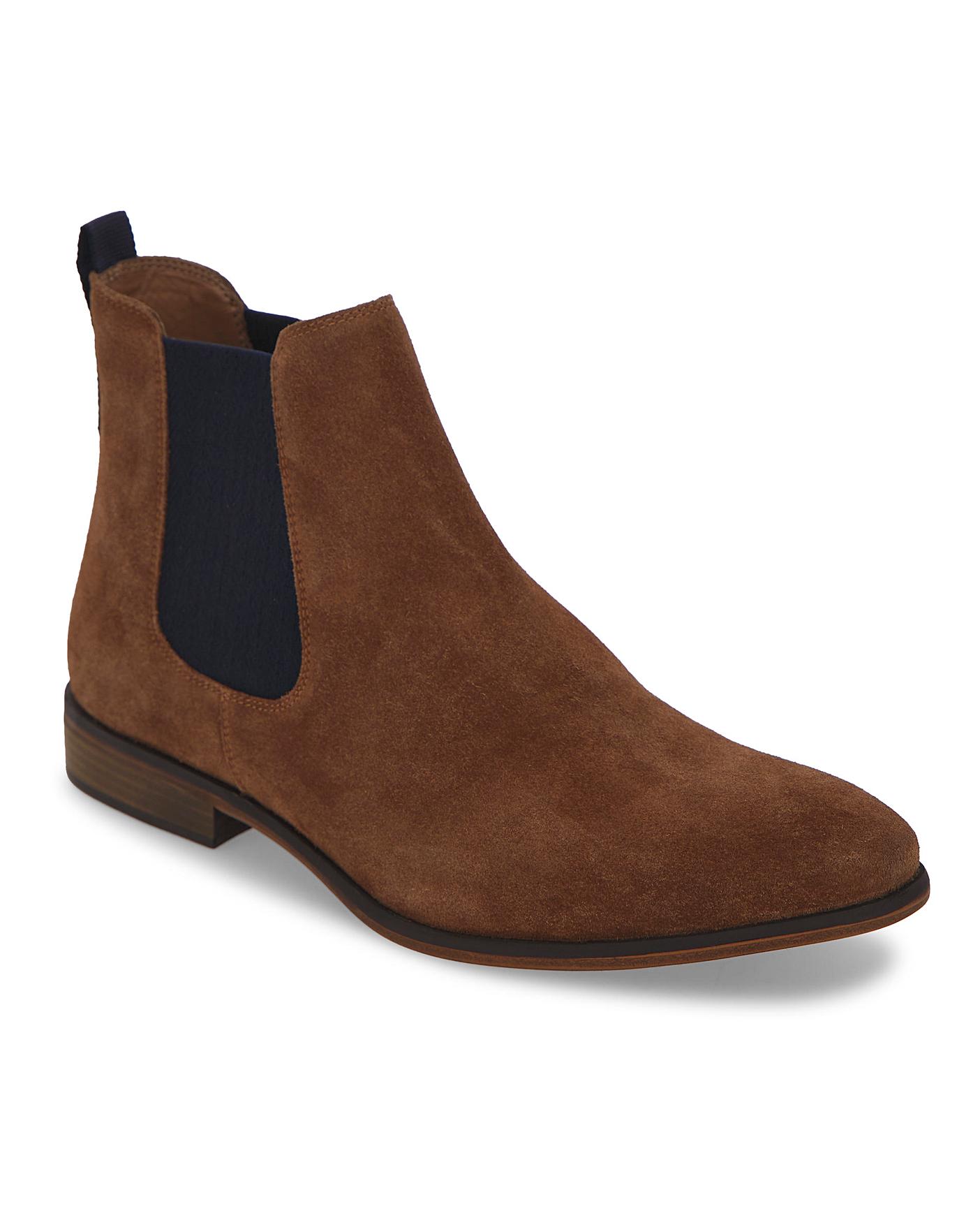 suede chelsea boots wide fit