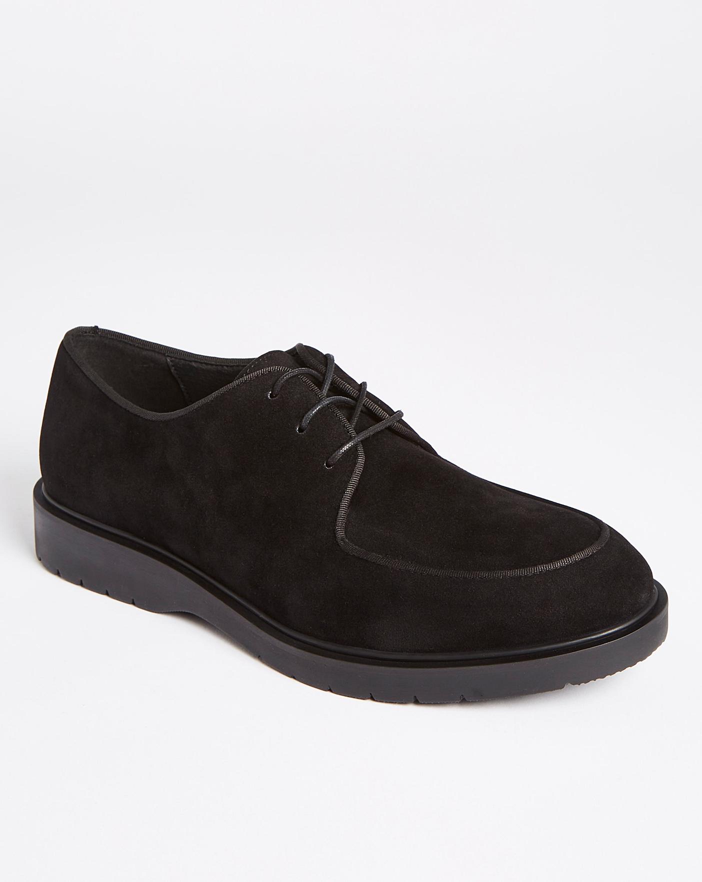 Mens black suede shoes sales sale