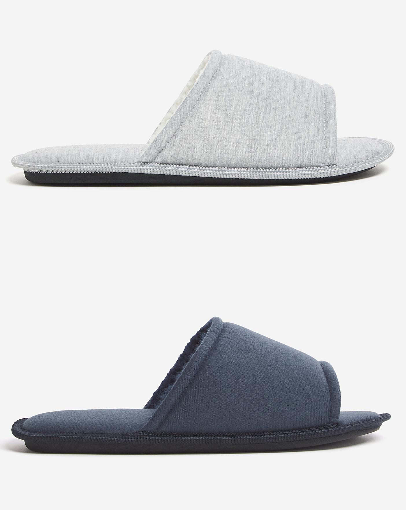 wide fit slider slippers