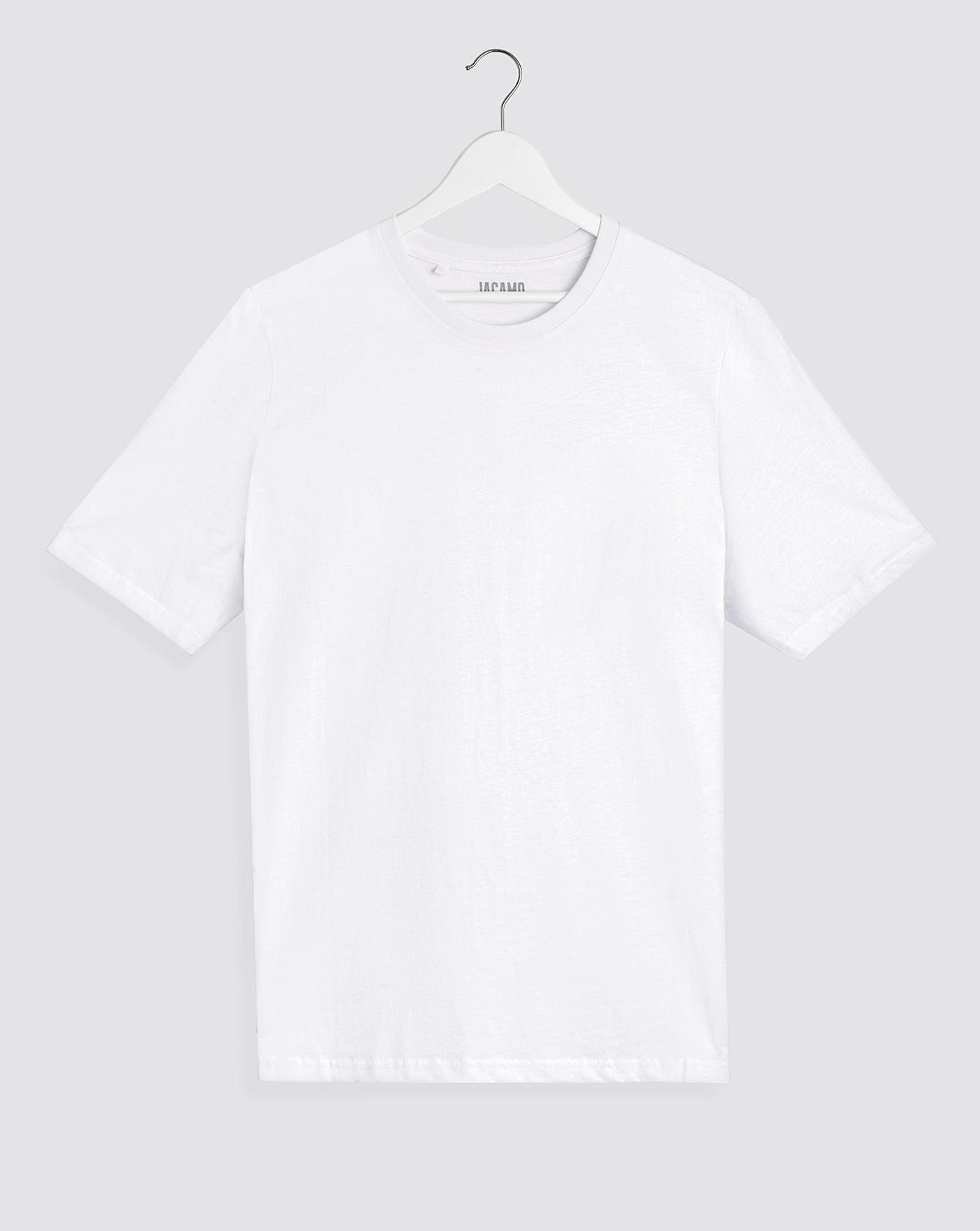 Men's white clearance crew neck shirt