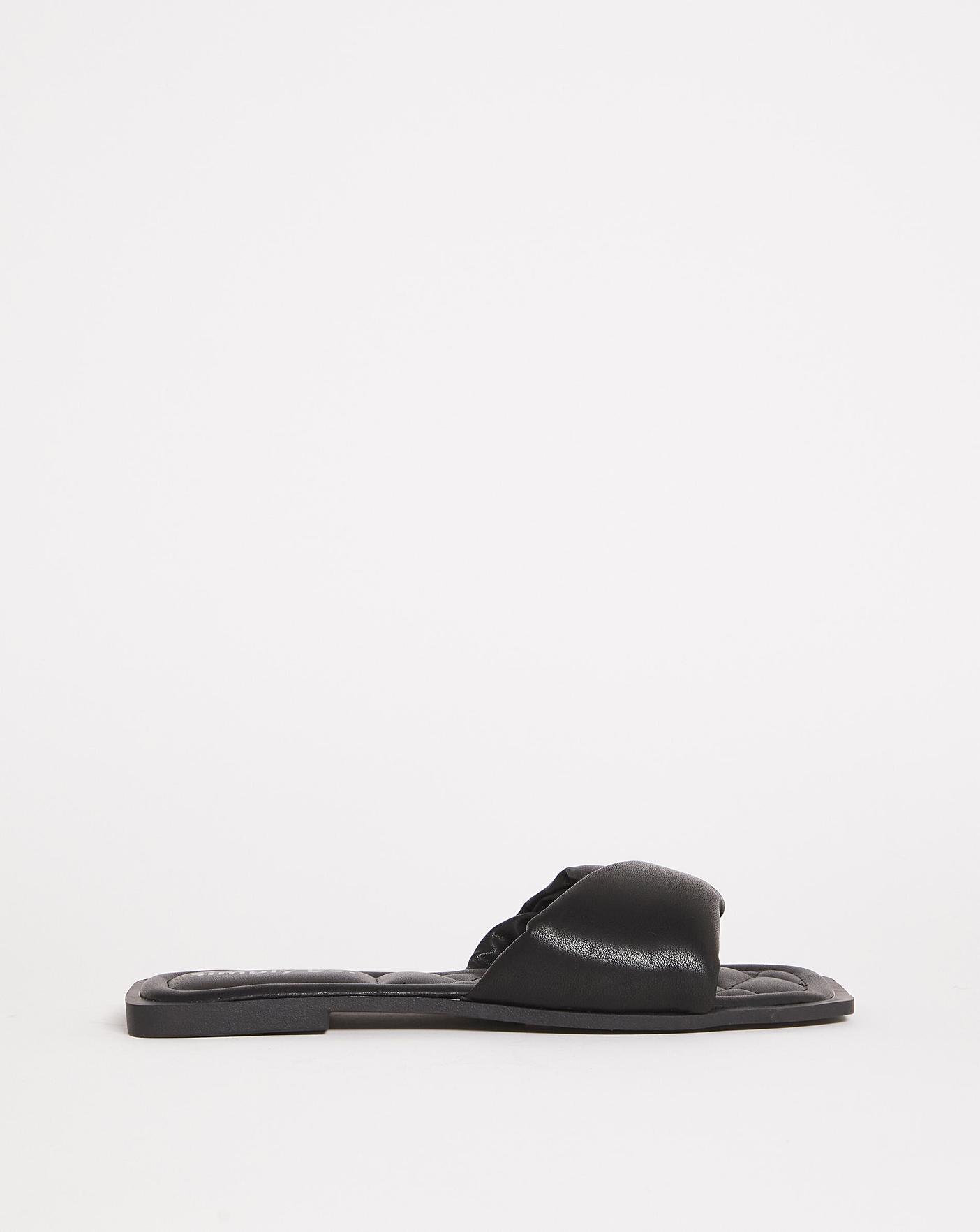 Soft Padded Flat Sandals Ex Wide | J D Williams