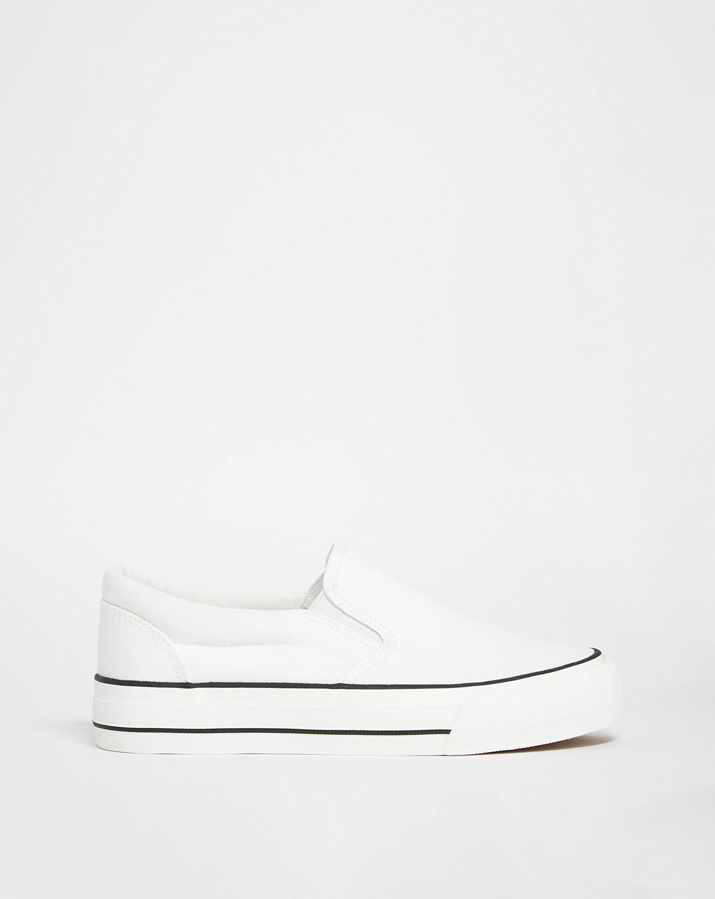 White slip on trainers on sale womens