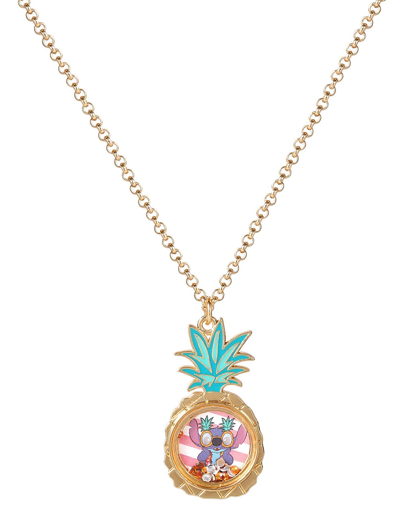 Disney Couture Kingdom Gold-Plated Lilo & Stitch Necklace – The Line Jumper