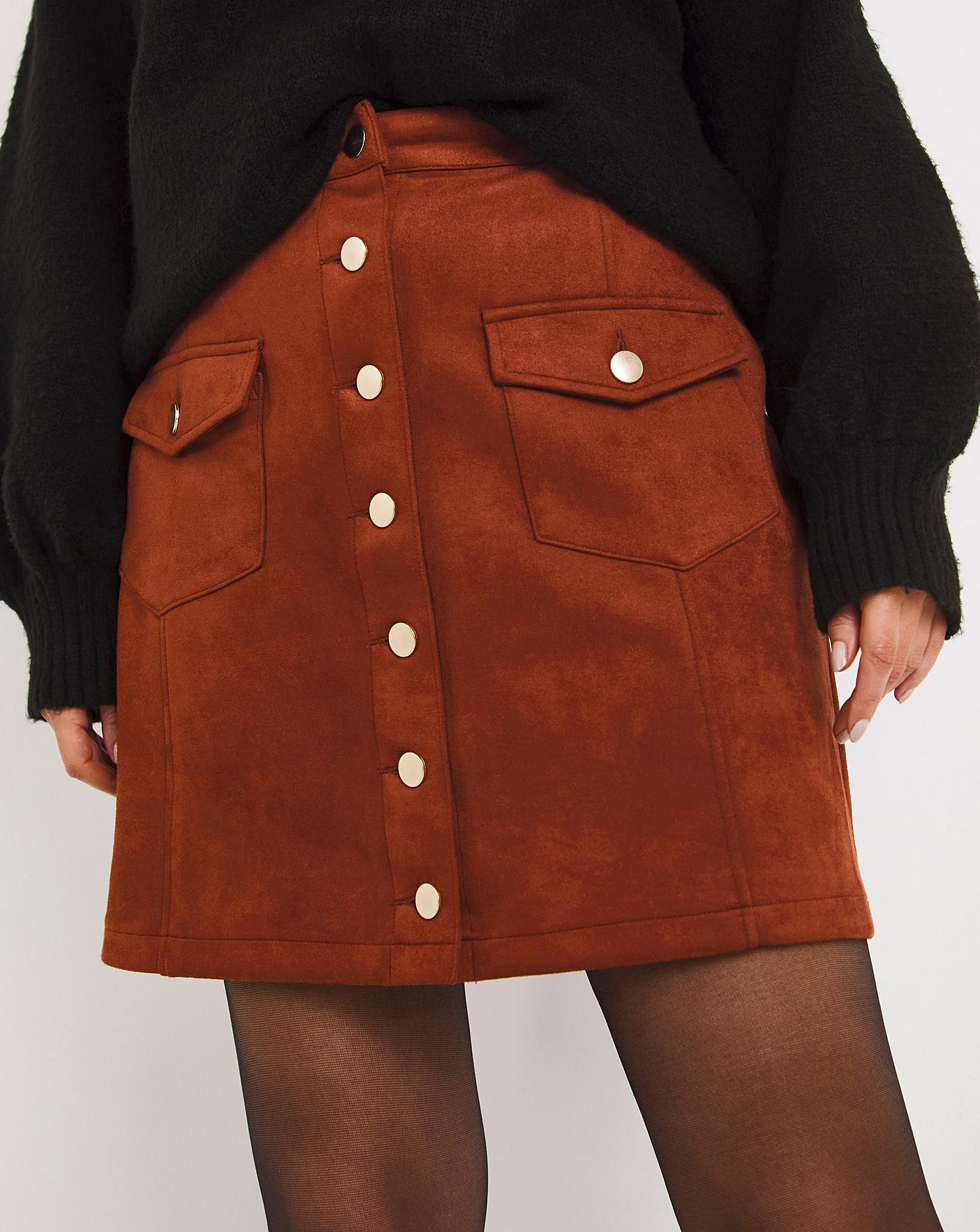 Rust 2025 button skirt