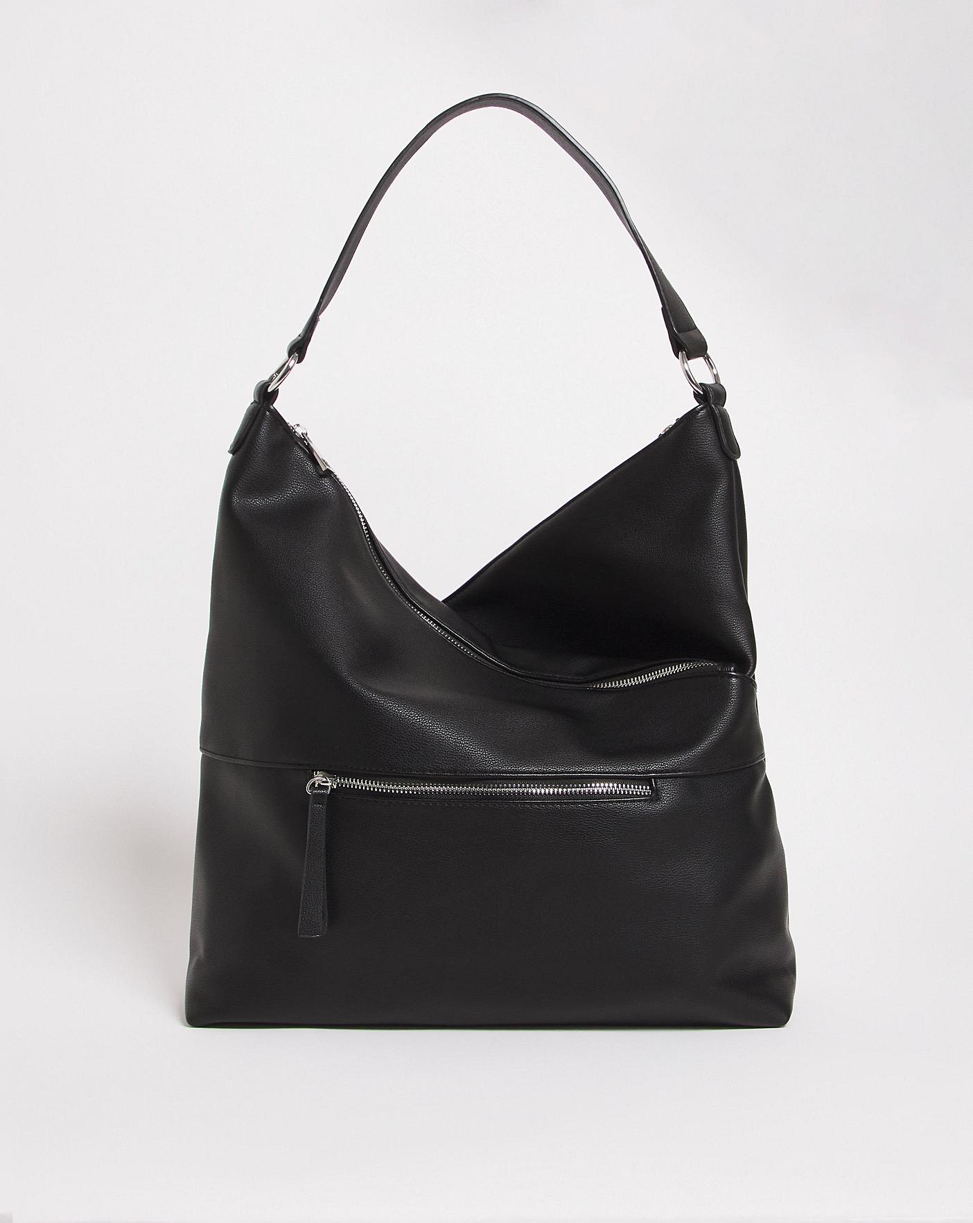 Shopper bag with on sale zip