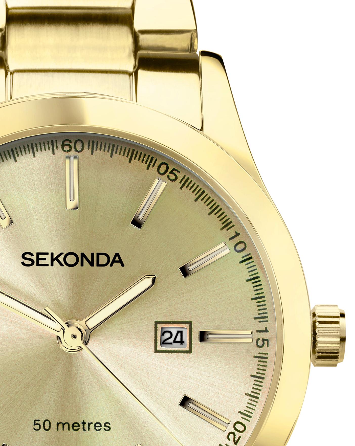 Sekonda 50 metres on sale gold