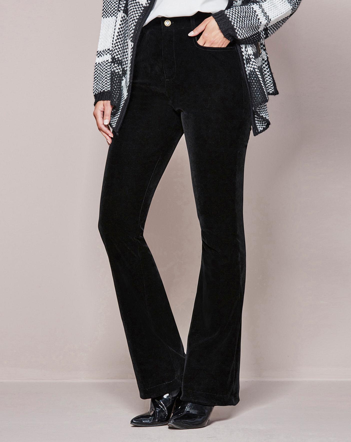 velvet bootcut jeans
