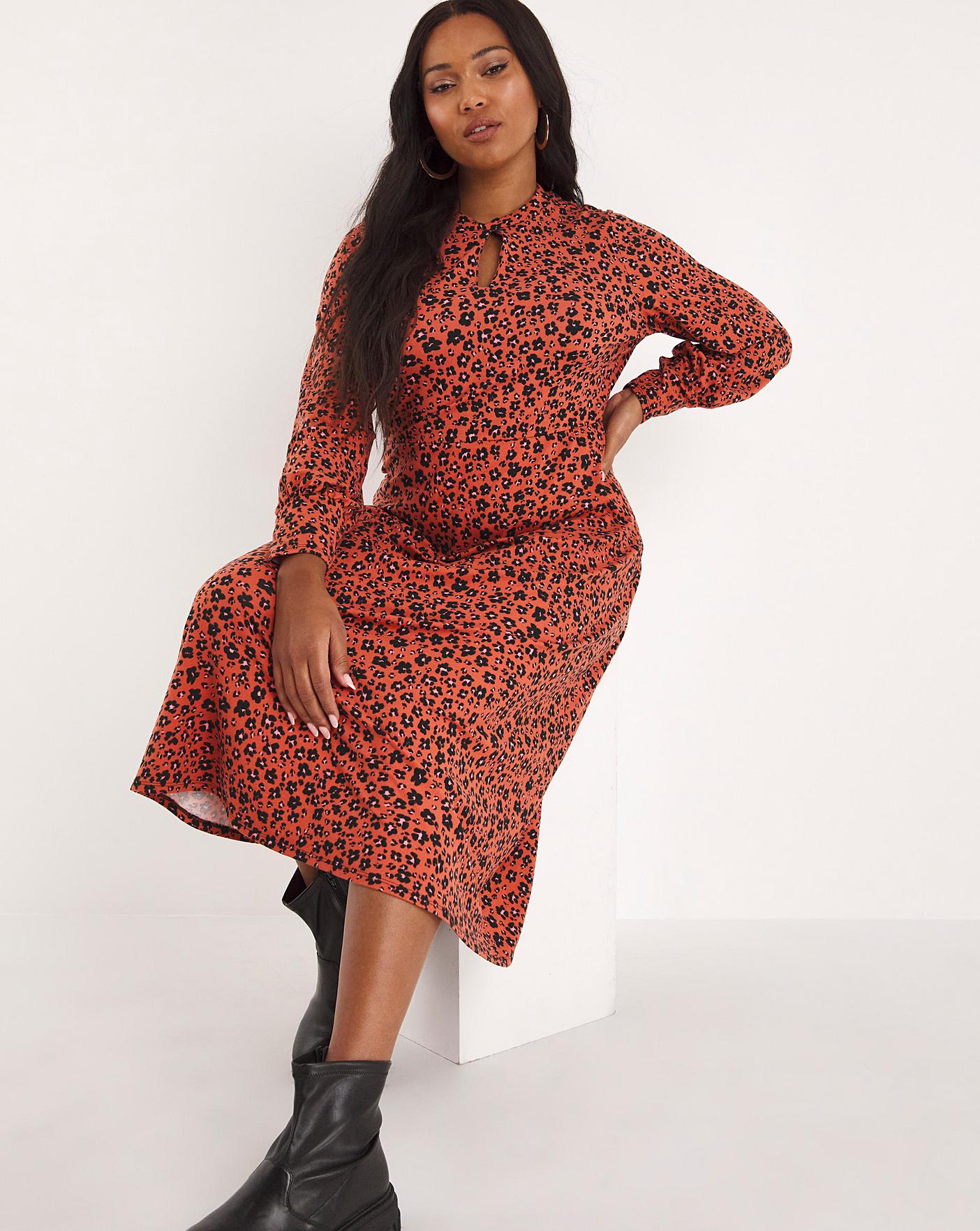 Keyhole clearance midi dress