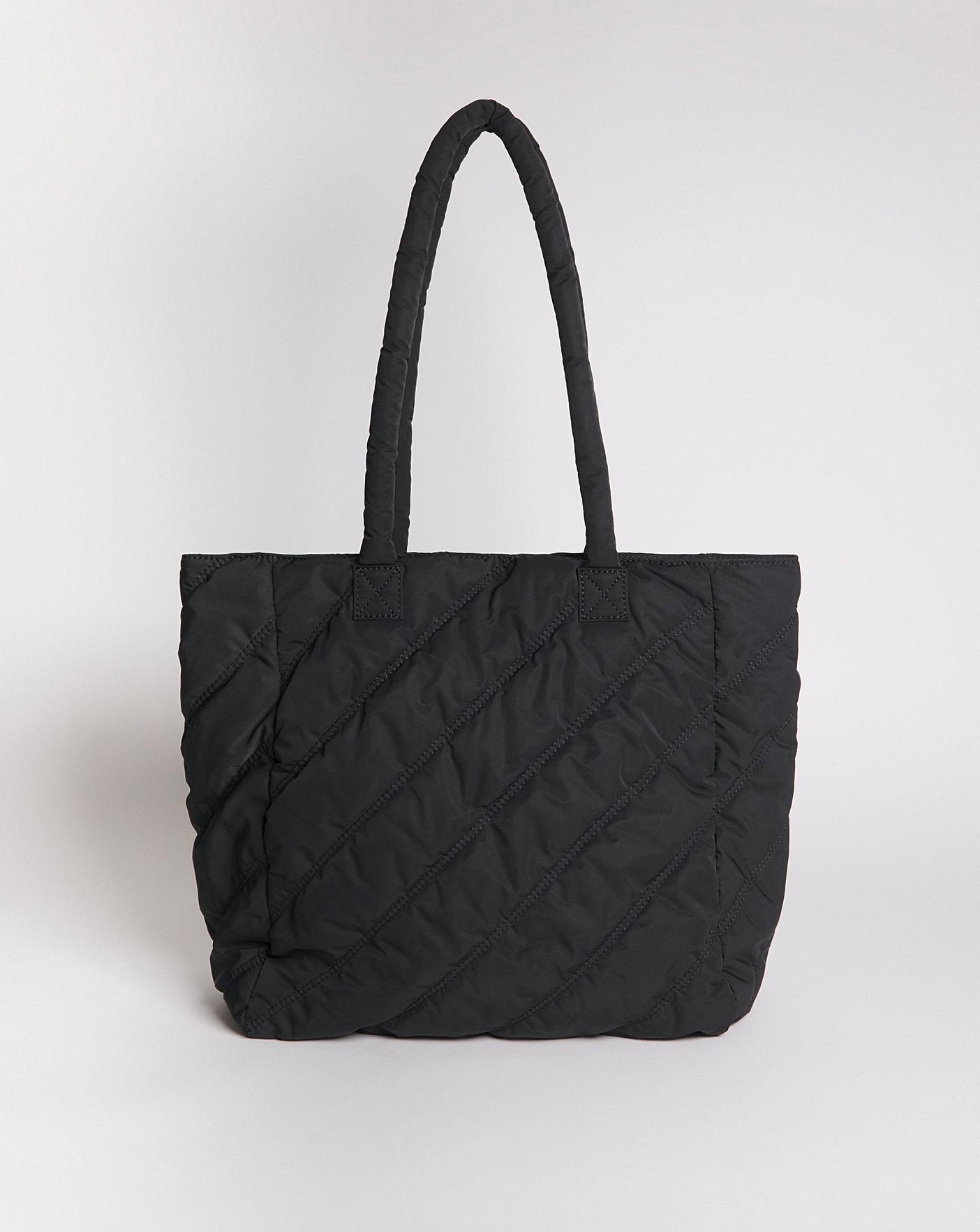 everyone nylon logo tote bag (BLACK)-