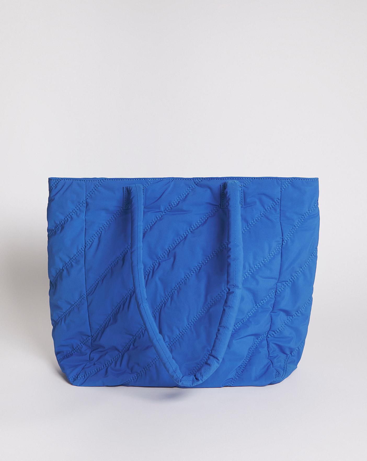 Navy blue quilted handbag hot sale