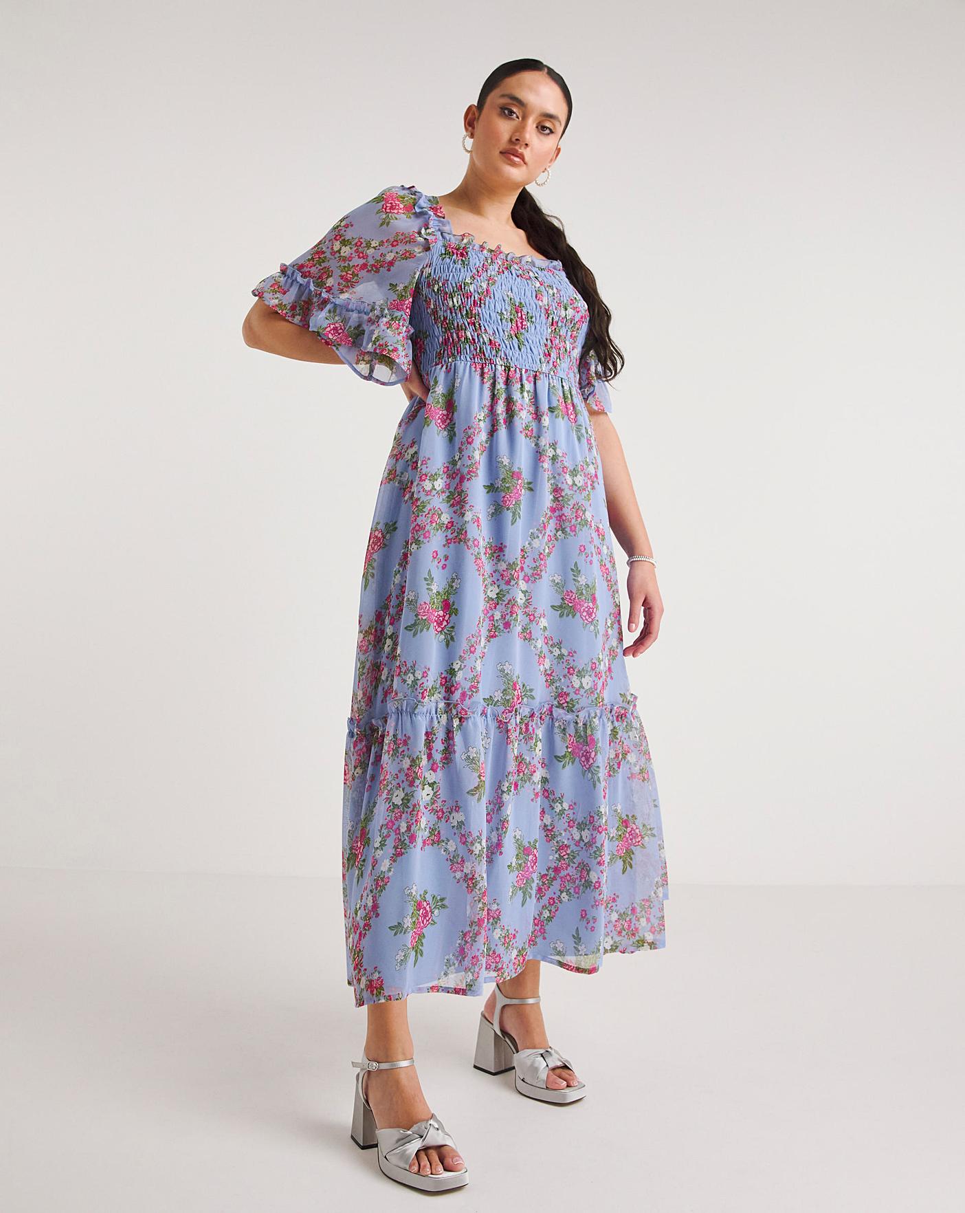 Floral Print Tiered Maxi Dress | Fashion World